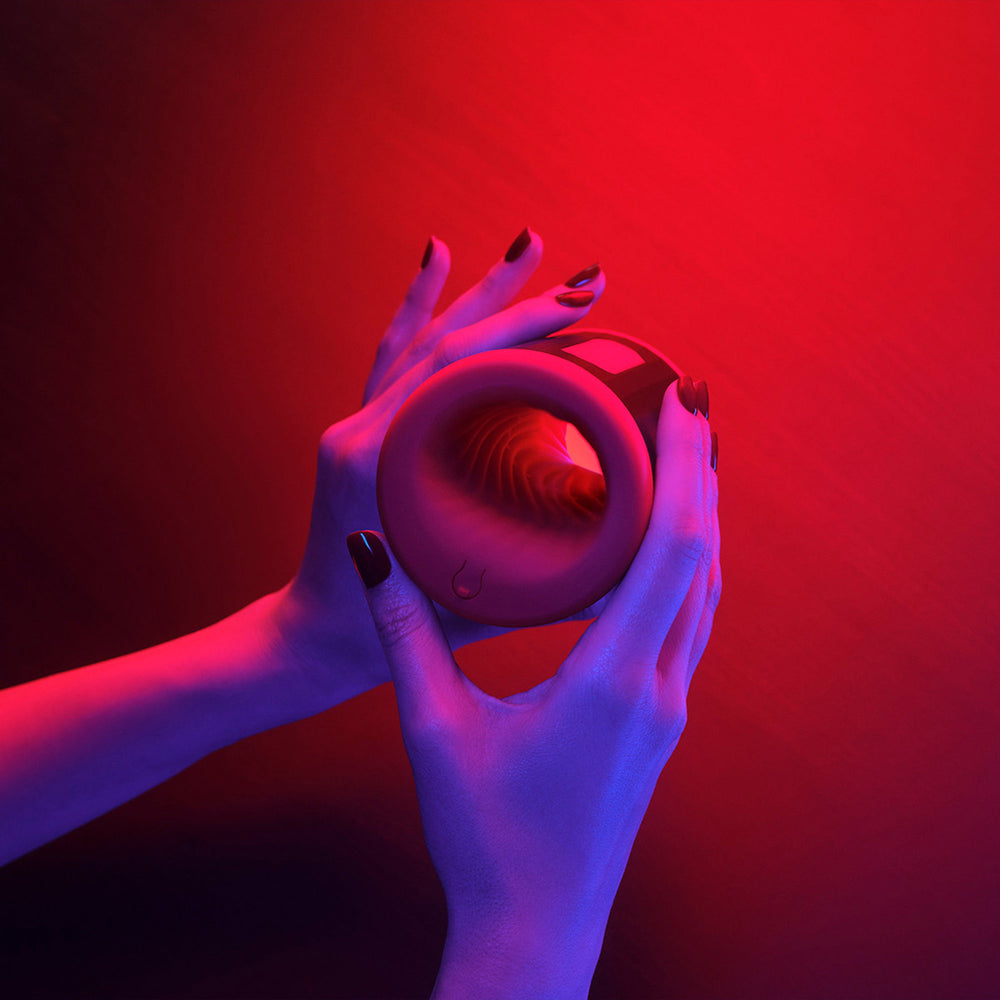 LELO – F2S™ Double Sonic Massager & Stroker – Rot