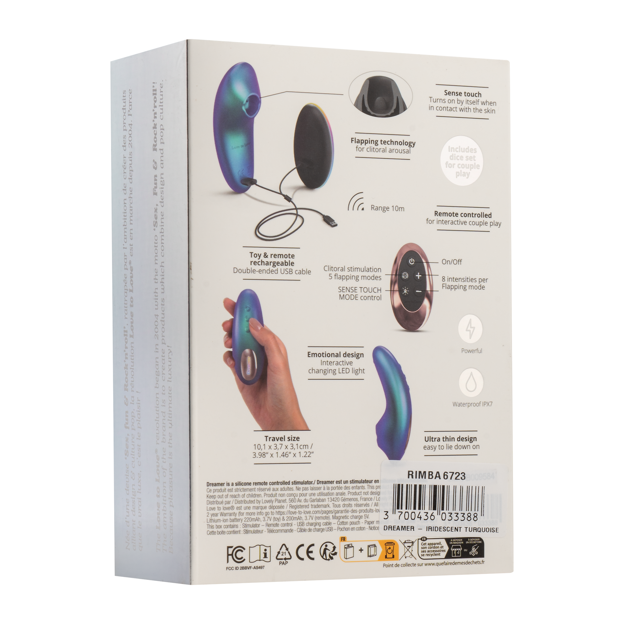Love to Love - Dreamer - Klitoris-Vibrator - Iridescent Turquoise