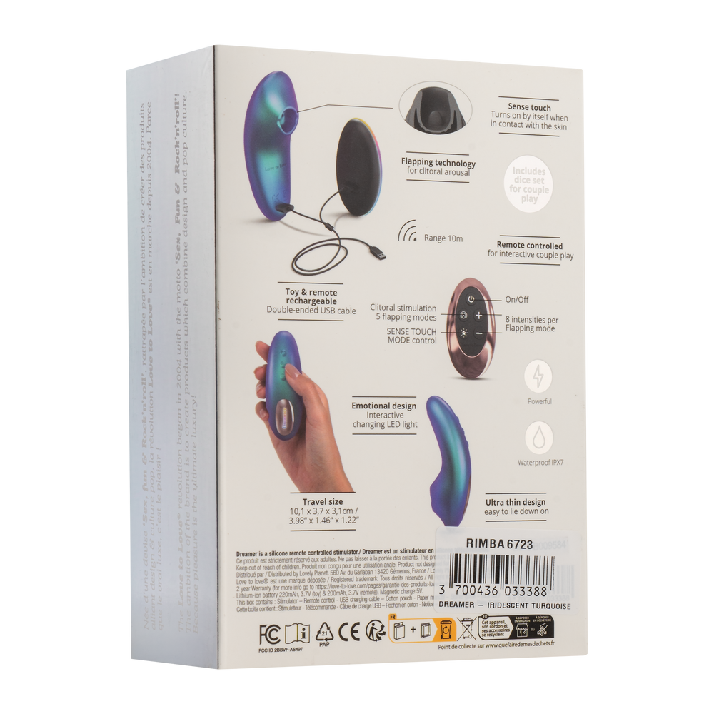 Love to Love - Dreamer - Klitoris-Vibrator - Iridescent Turquoise