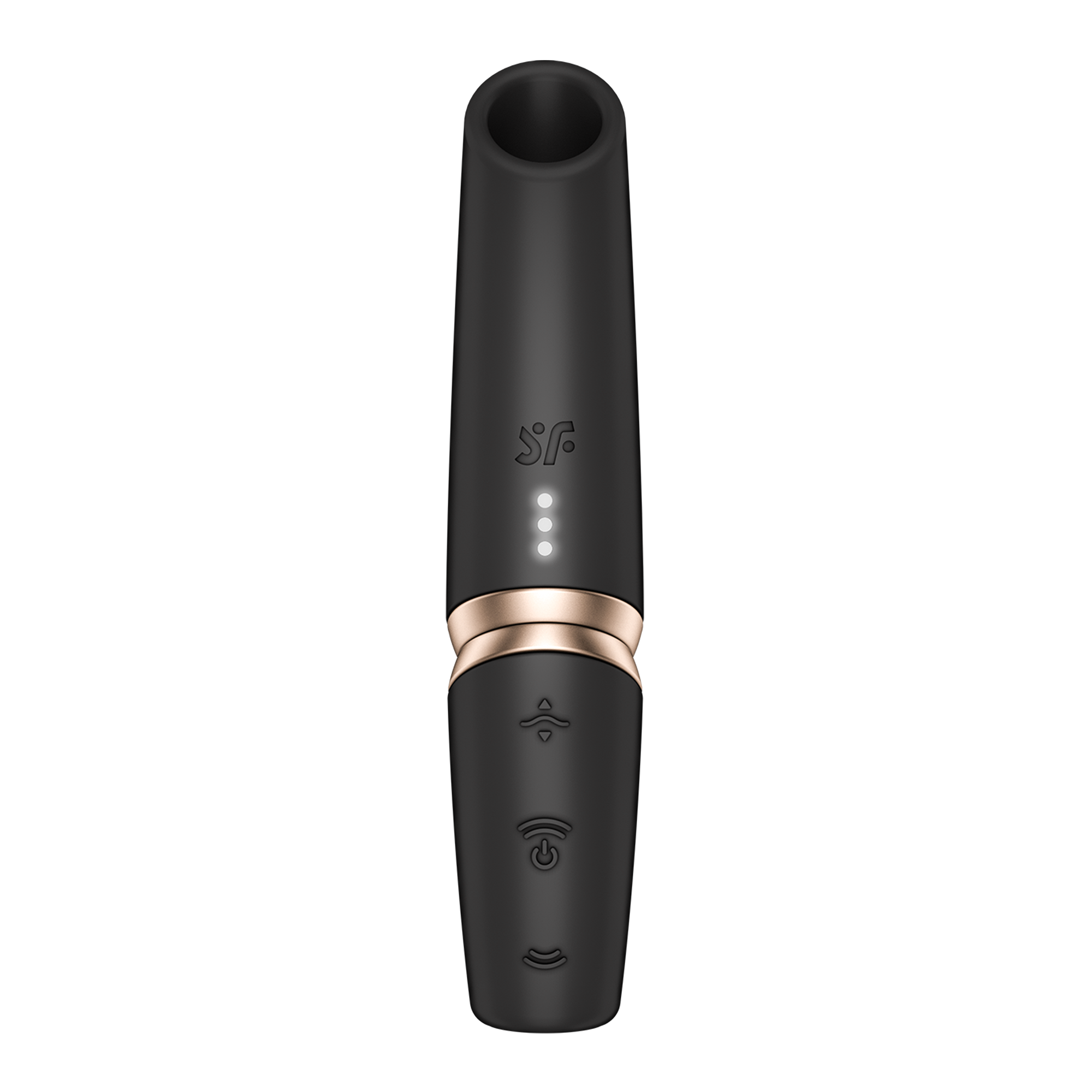 2: Satisfyer - Perfect Kiss - 3D Air Pulse Lippenstift Vibrator - Schwarz