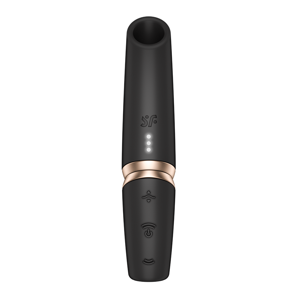 2: Satisfyer - Perfect Kiss - 3D Air Pulse Lippenstift Vibrator - Schwarz