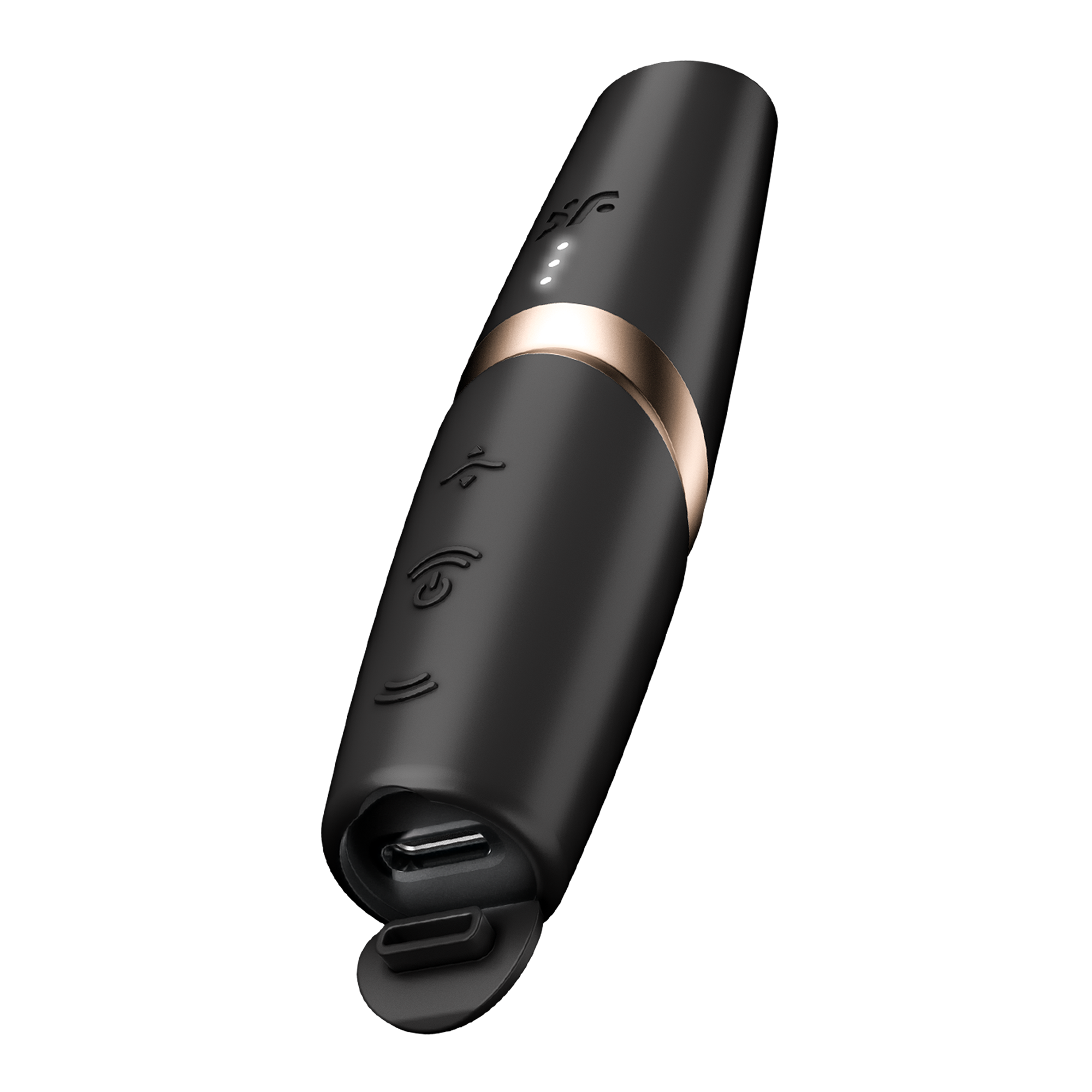 7: Satisfyer - Perfect Kiss - 3D Air Pulse Lippenstift Vibrator - Schwarz