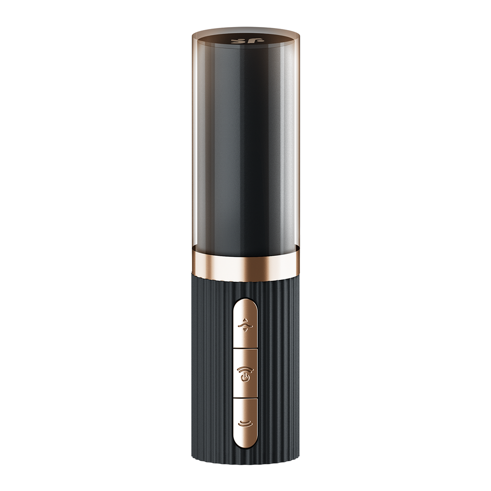 8: Satisfyer - Deep Kiss - 3D Air Pulse Lippenstift Vibrator - Schwarz