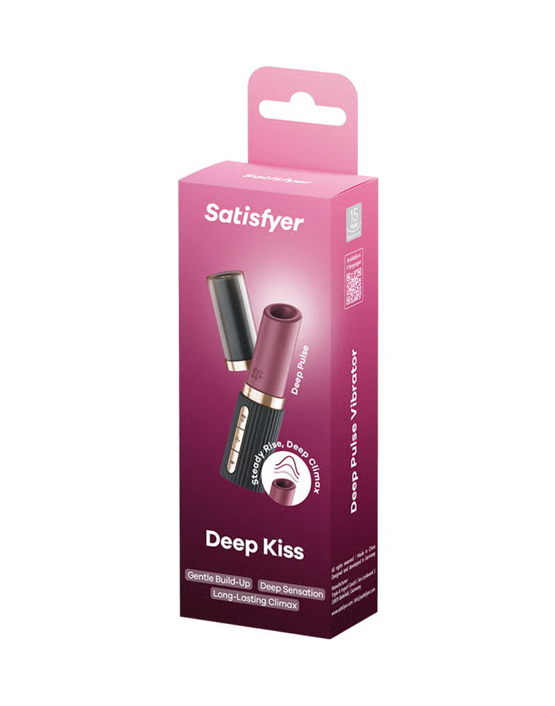 2: Satisfyer - Deep Kiss - 3D Air Pulse Lippenstift Vibrator - Schwarz