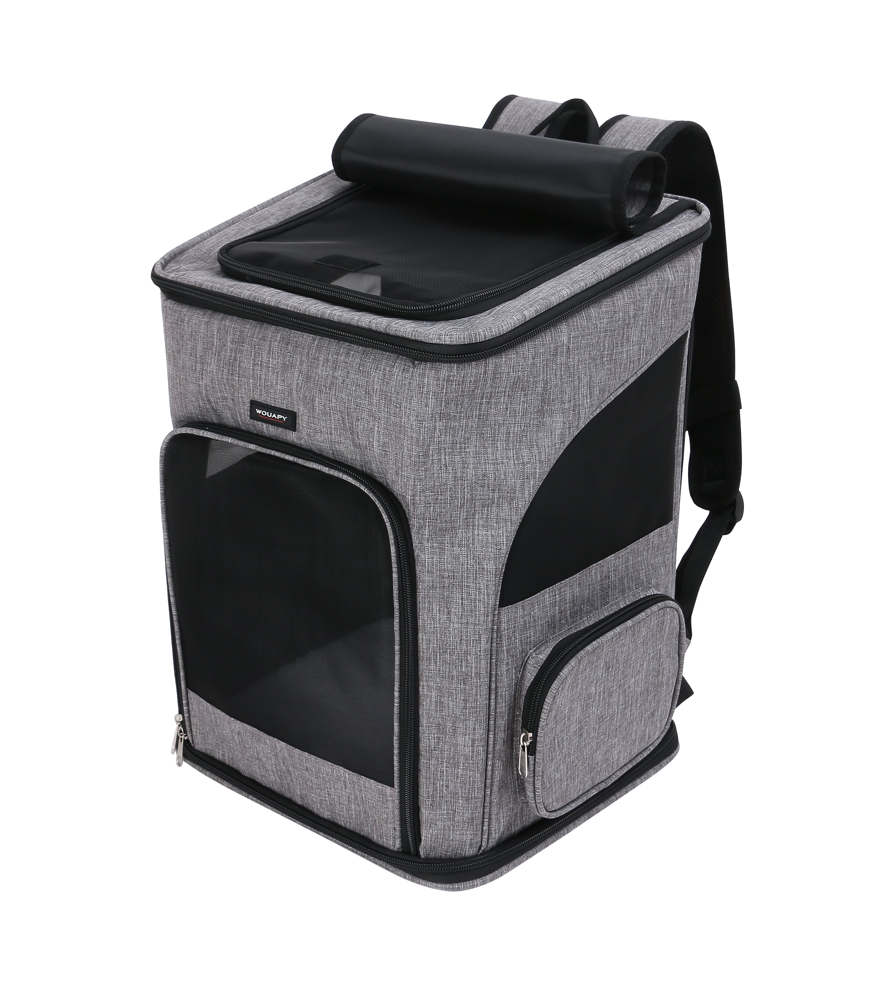 GRAUER BUNGALOW-RUCKSACK 36X30X43 CM