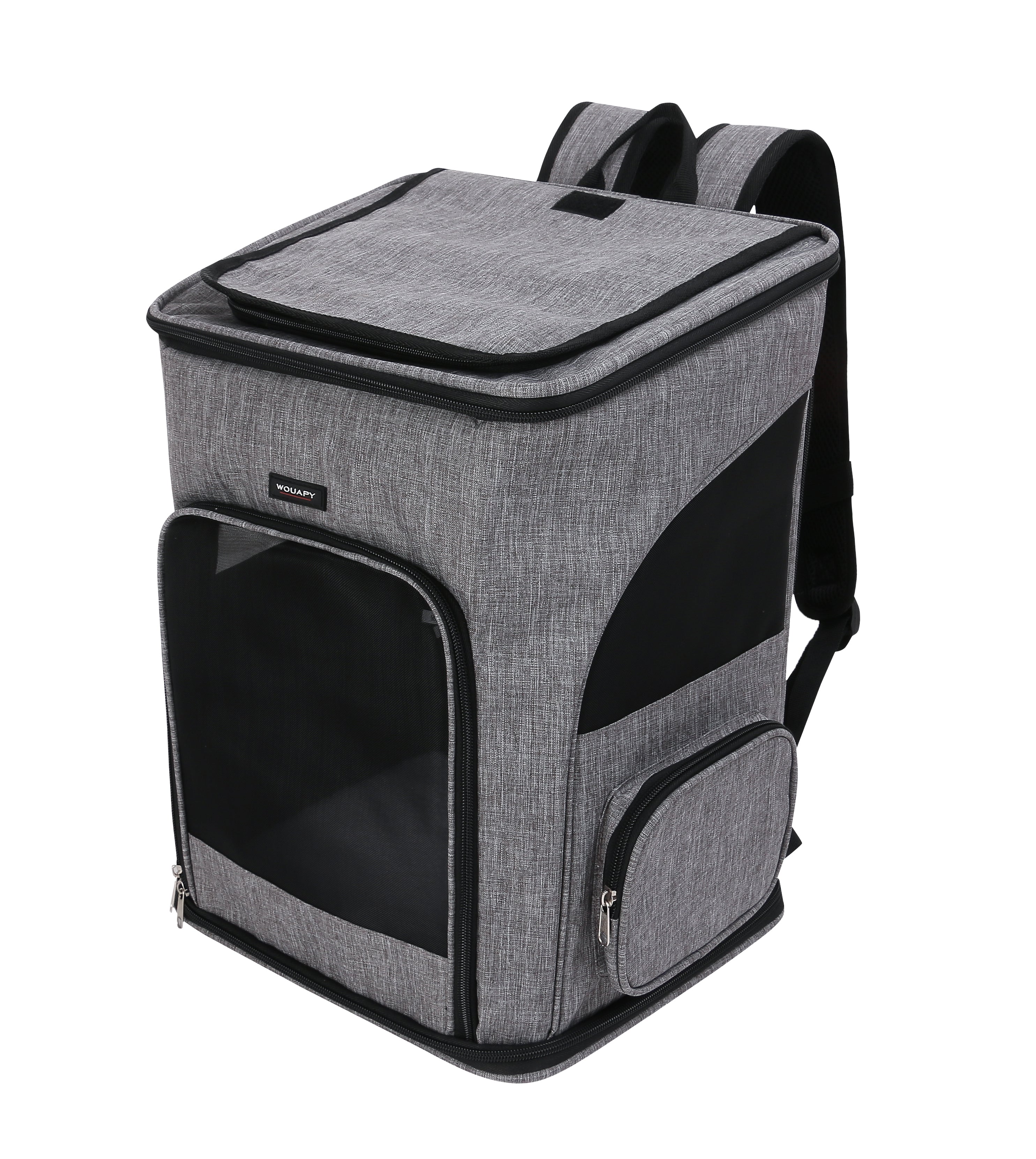 GRAUER BUNGALOW-RUCKSACK 36X30X43 CM