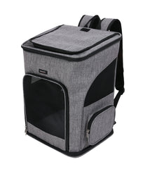 GRAUER BUNGALOW-RUCKSACK 36X30X43 CM