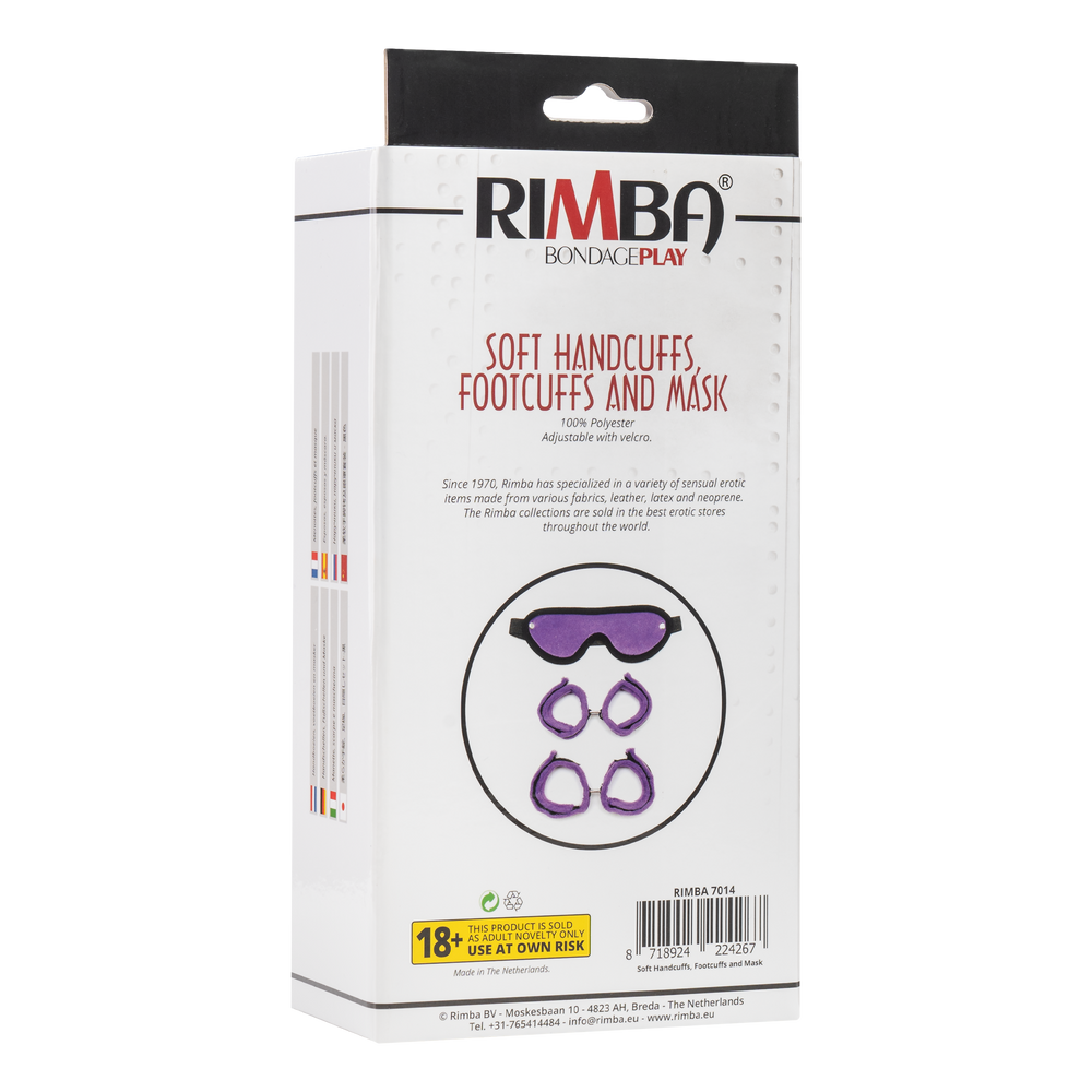 7: Rimba - Soft bondage Set mit Velkroband (3-teilig)