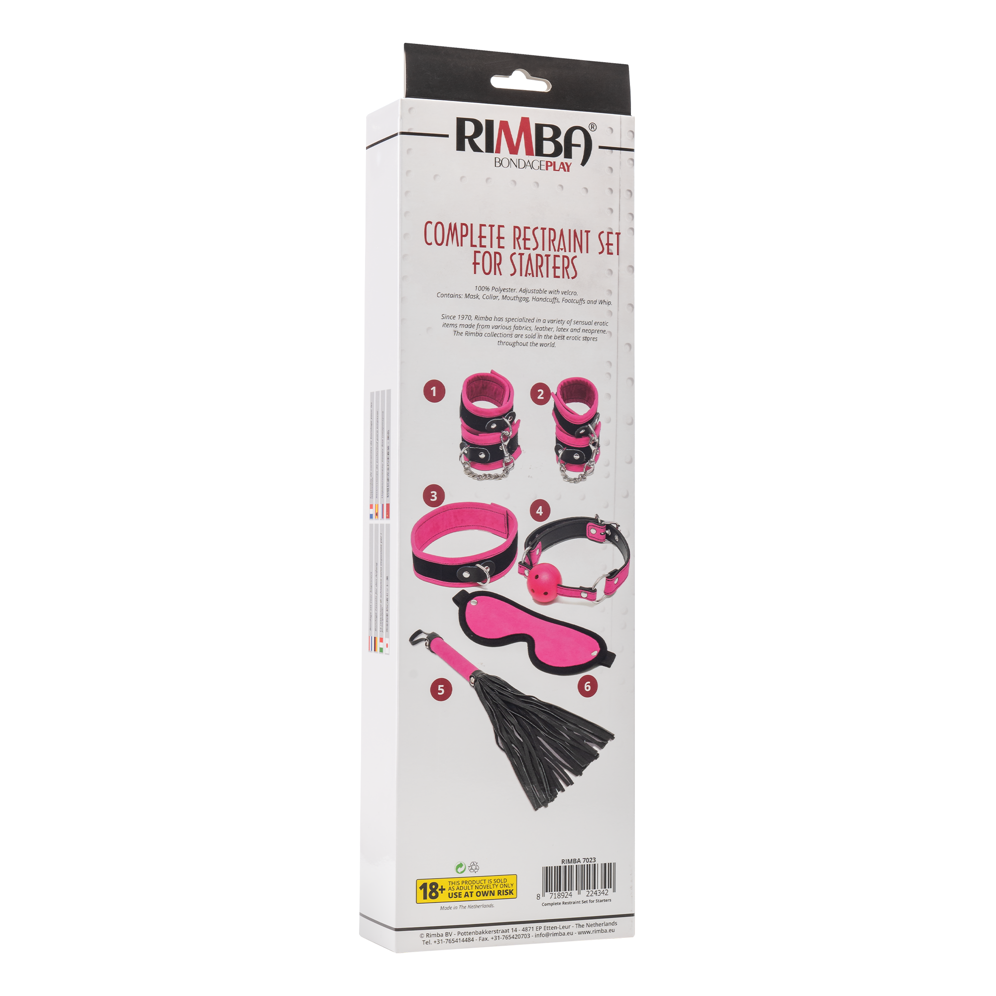Rimba - Soft bondage Anfänger Set mit Velkroband (6-teilig)