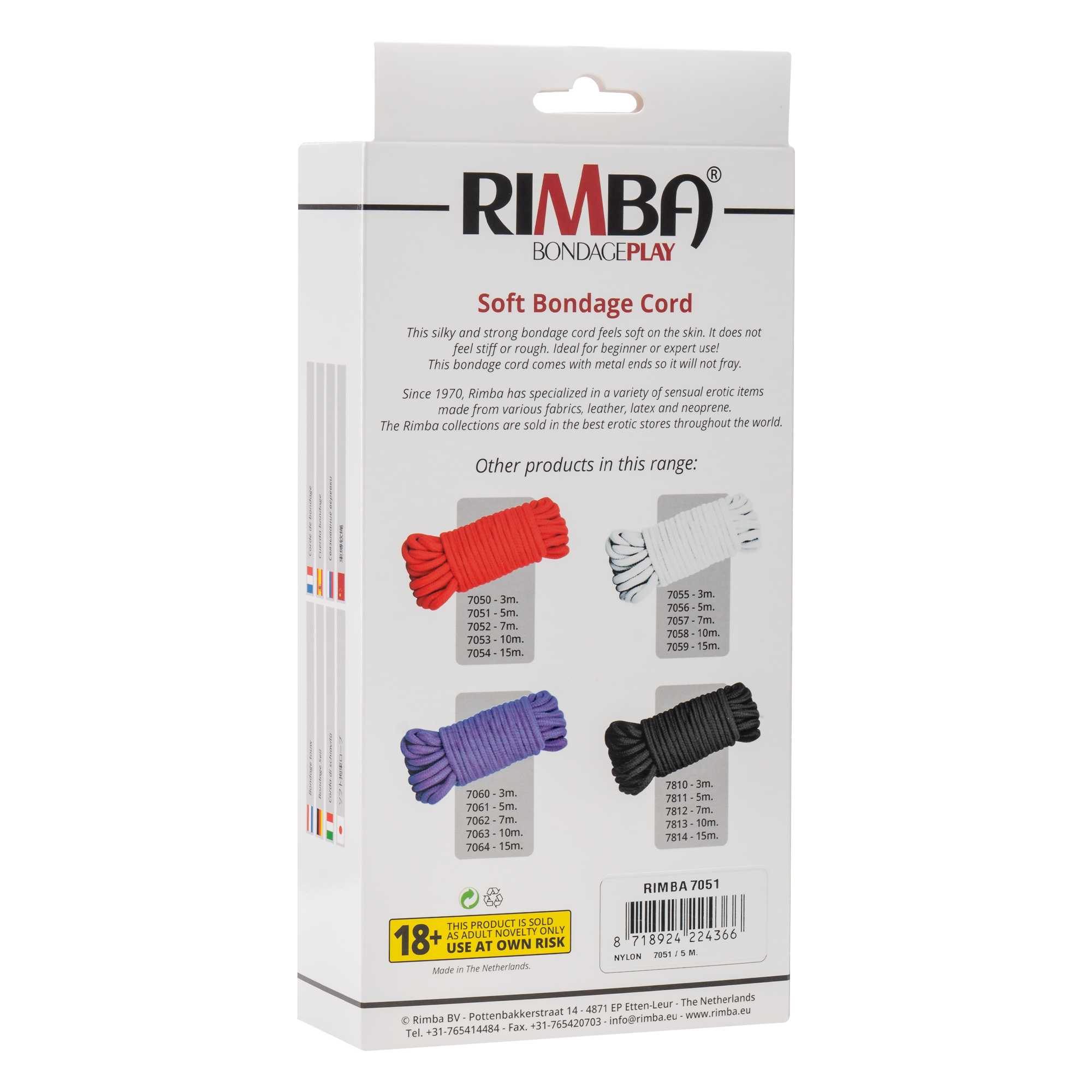 Rimba - Bondage Seil, 5 m, 100% Polyamide