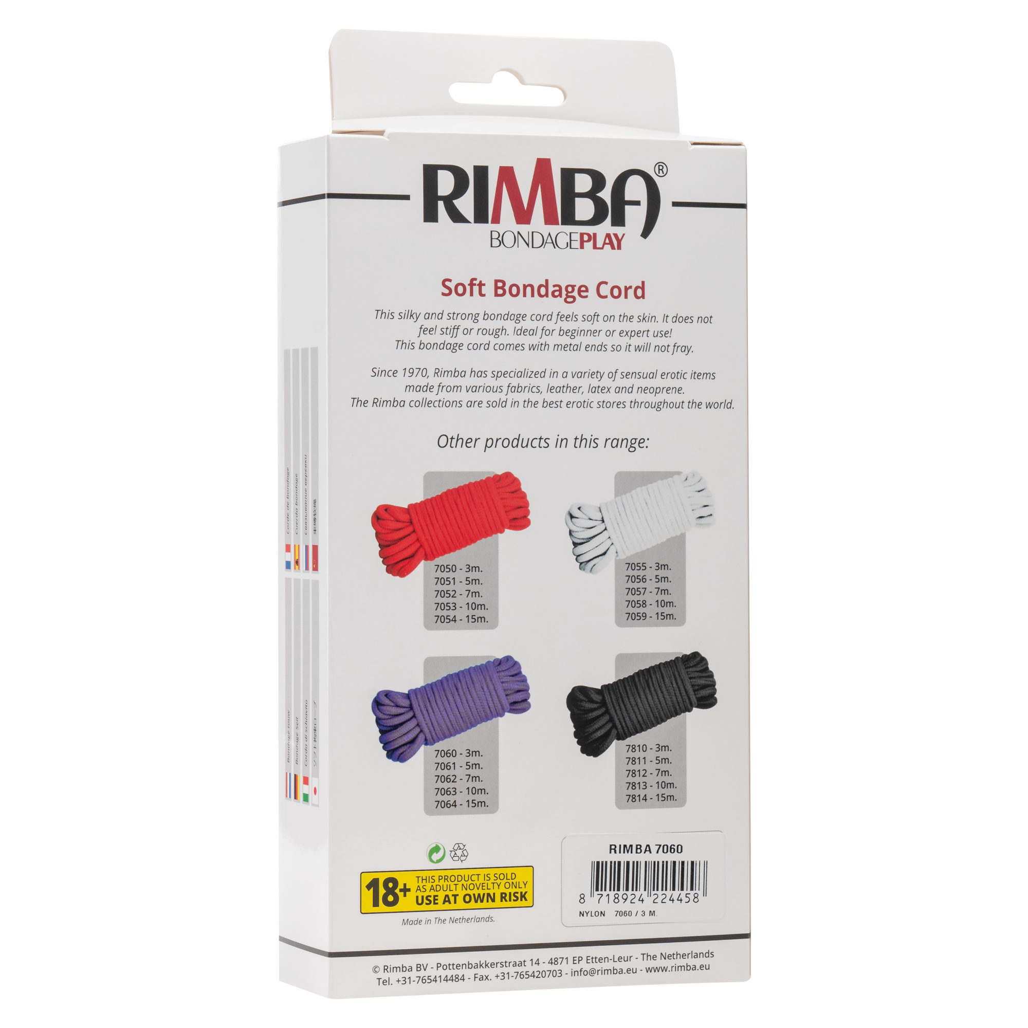 6: Rimba - Bondage Seil, 3 m, 100% Polyamide