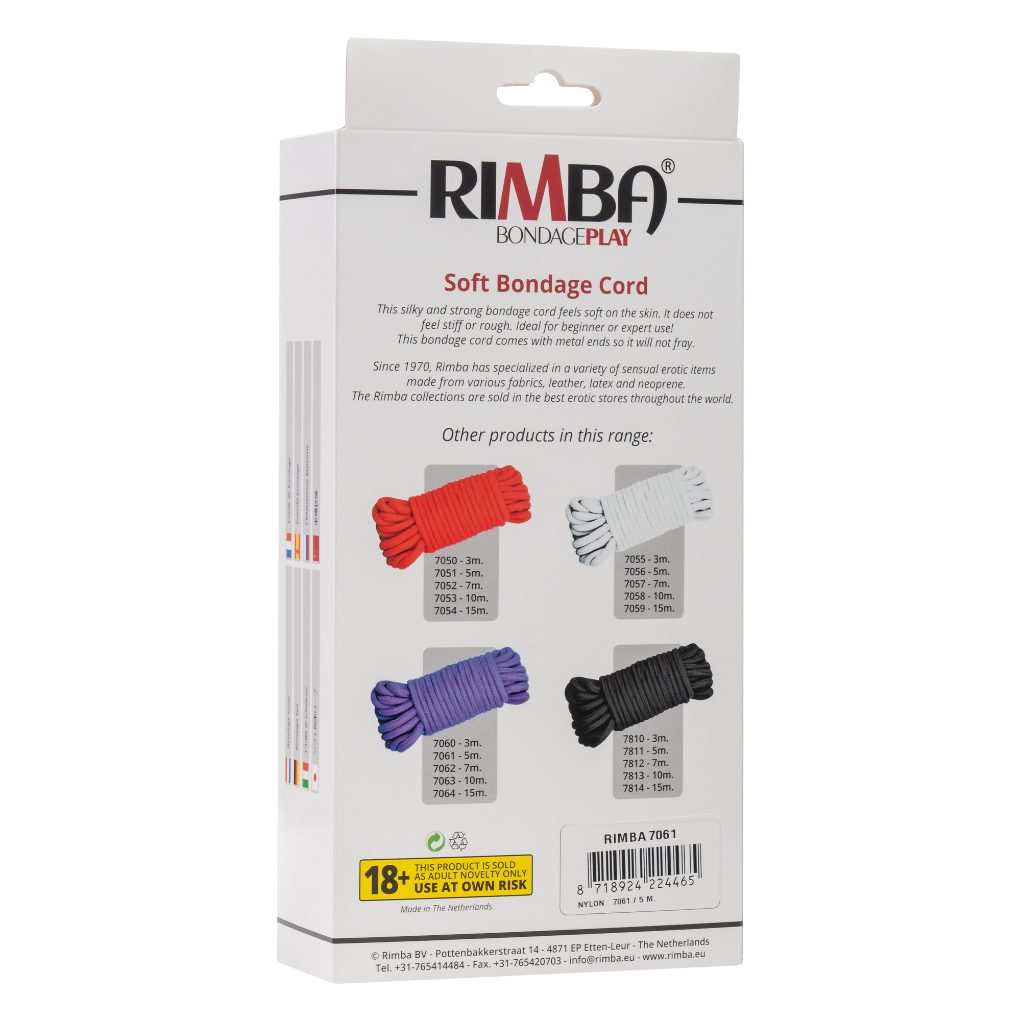 6: Rimba - Bondage Seil, 5 m, 100% Polyamide