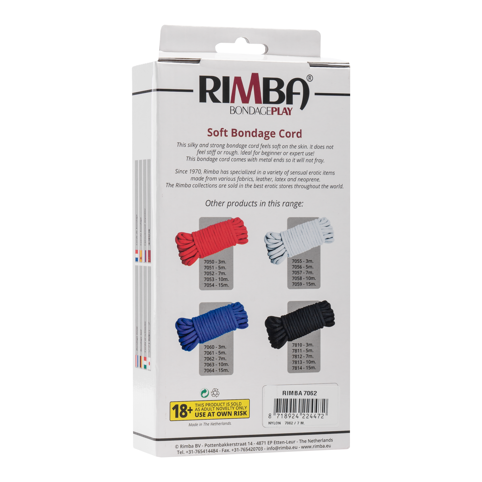 Rimba - Bondage Seil, 7 m, 100% Polyamide