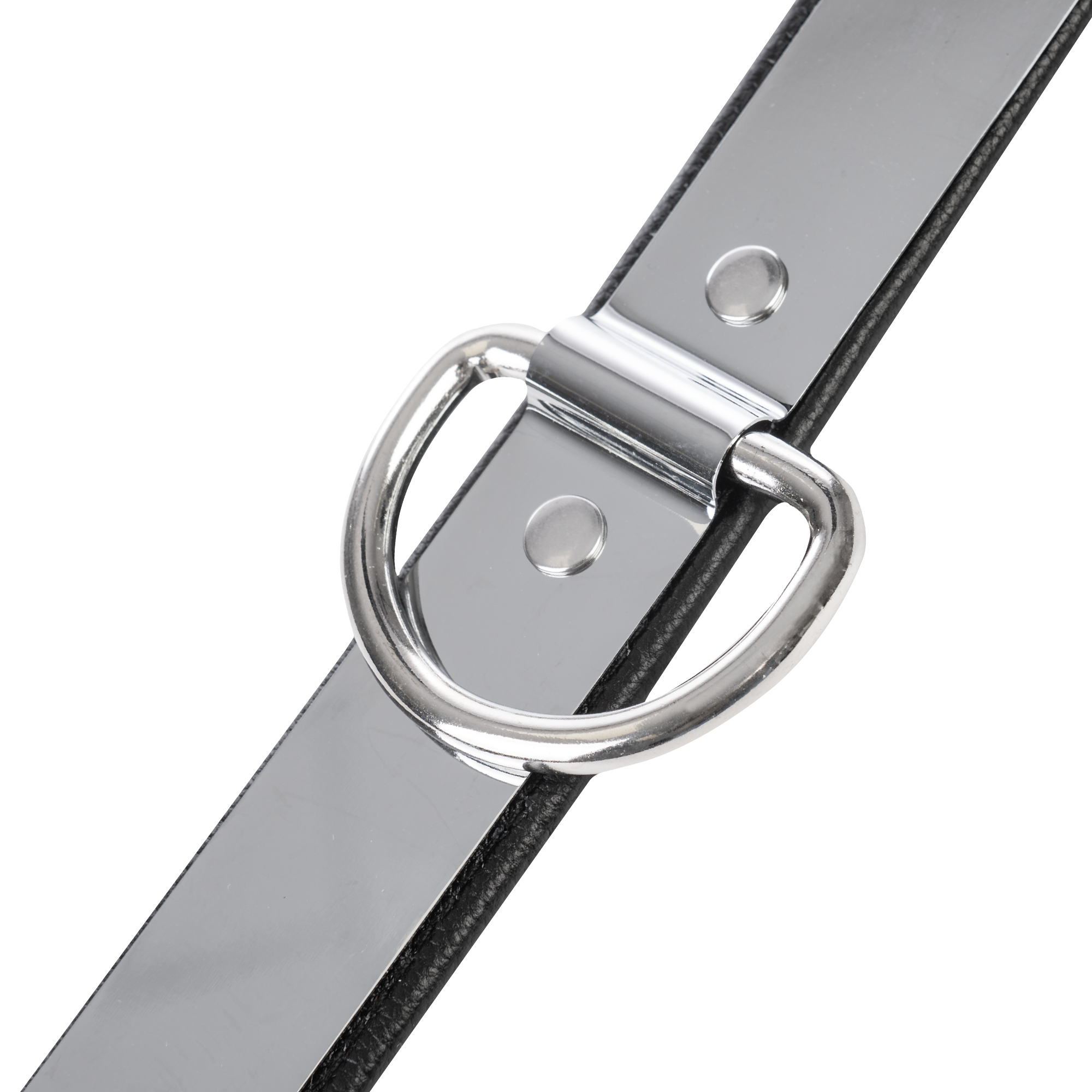 4: Rimba - Leder halsband mit metal und  Vorhängeschloss