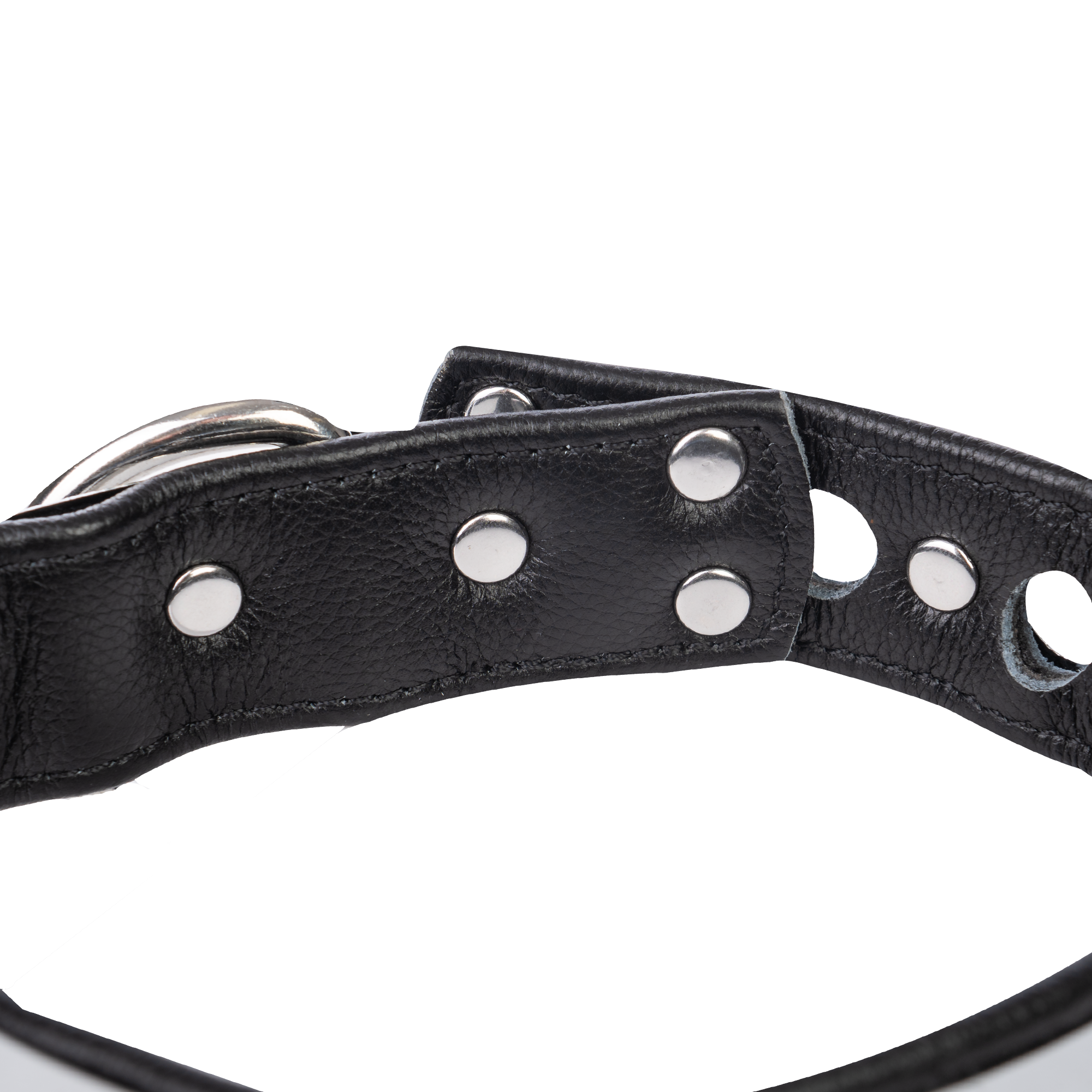 5: Rimba - Leder halsband mit metal und  Vorhängeschloss