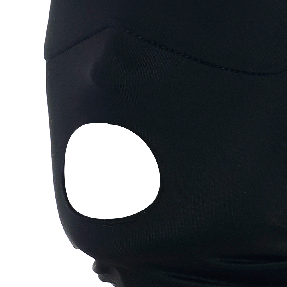 4: Rimba - Kopfmaske aus Stretchstoff mit Mund offen