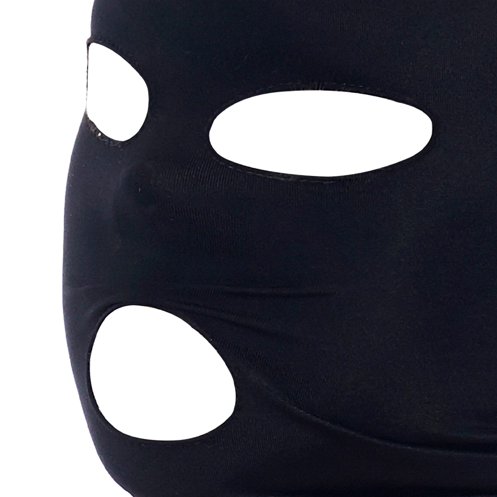 Rimba - Kopfmaske aus Stretchstoff mit Augen und Mund offen