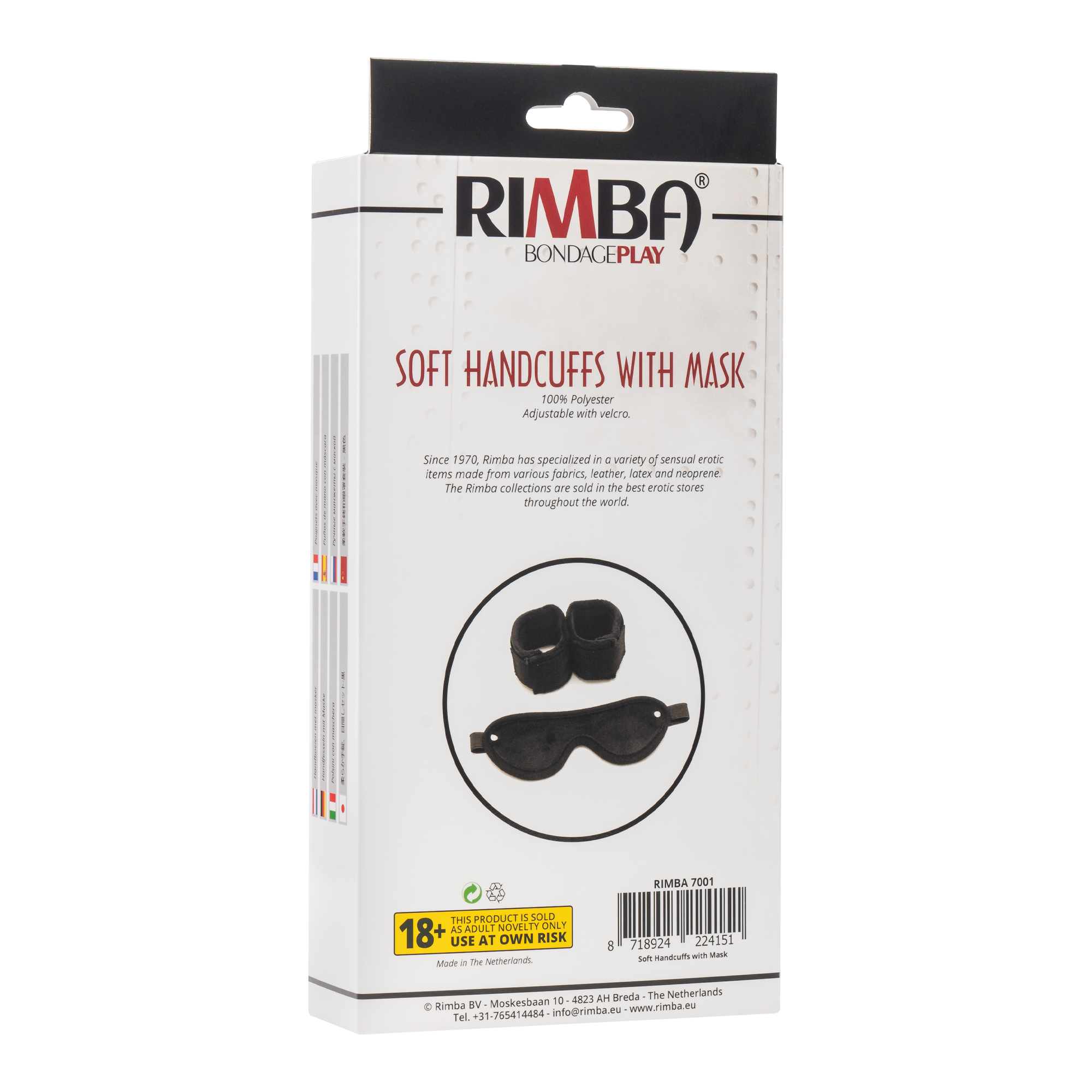 8: Rimba - Soft Bondage Gelenkfessel mit Maske