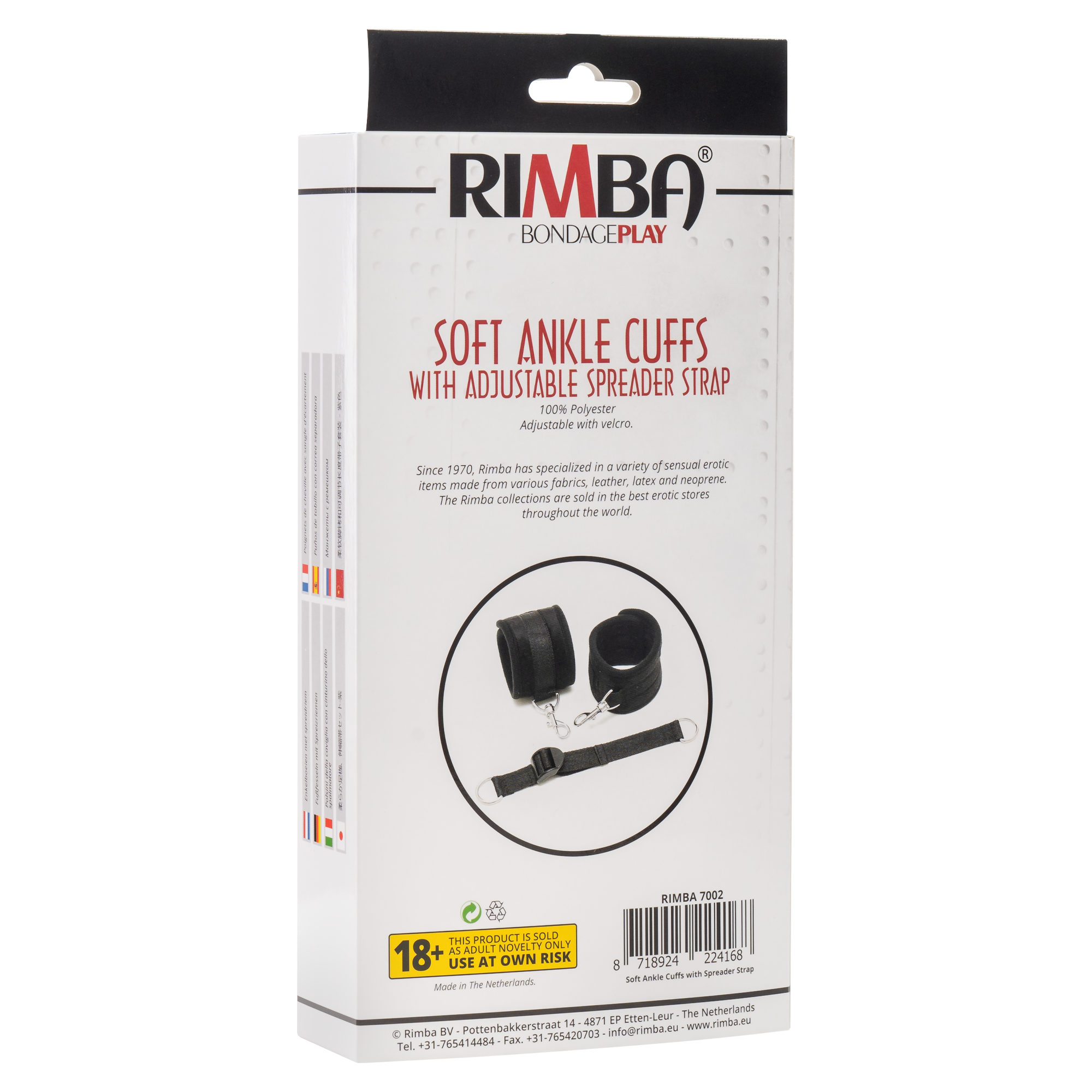 Rimba - Soft Bondage Fussfessel mit Spreidband
