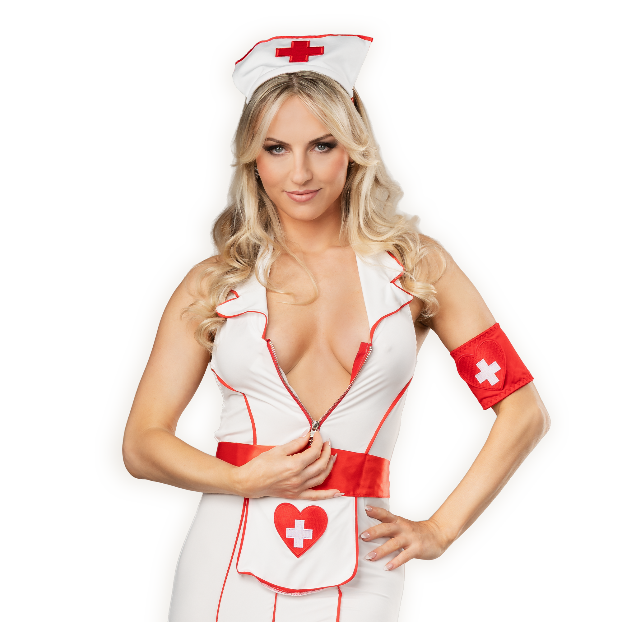 5: Amorable by Rimba – Krankenschwesteruniform – Weiß, Rot