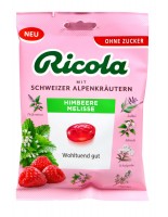 Ricola Himbeere Melisse Zuckerfrei, 75 g