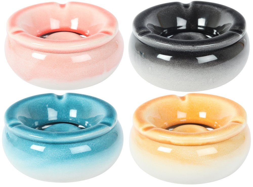 4 x Windaschenbecher Watercolor, Assortiert