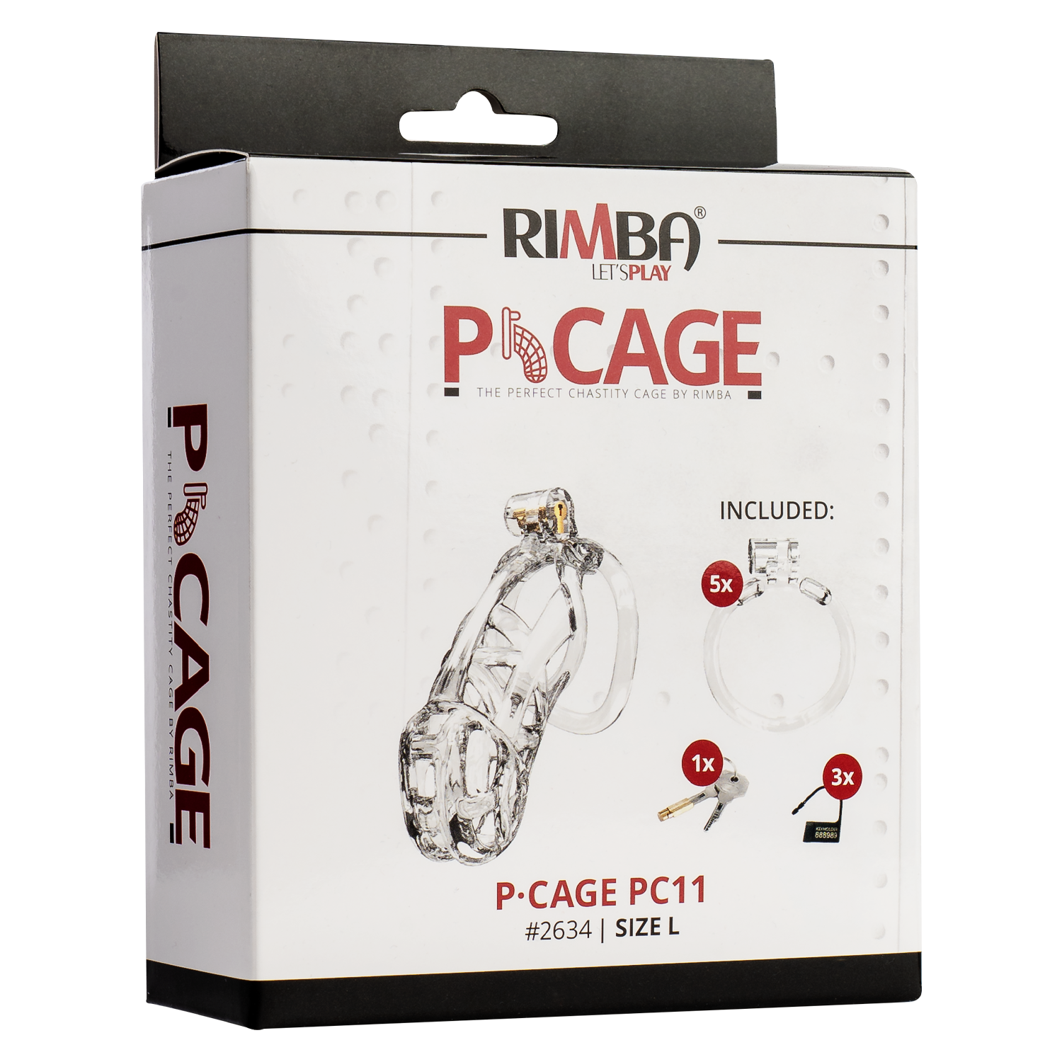 Rimba P-Cage - P- Cage PC11 - Peniskäfig Größe L - Transparent