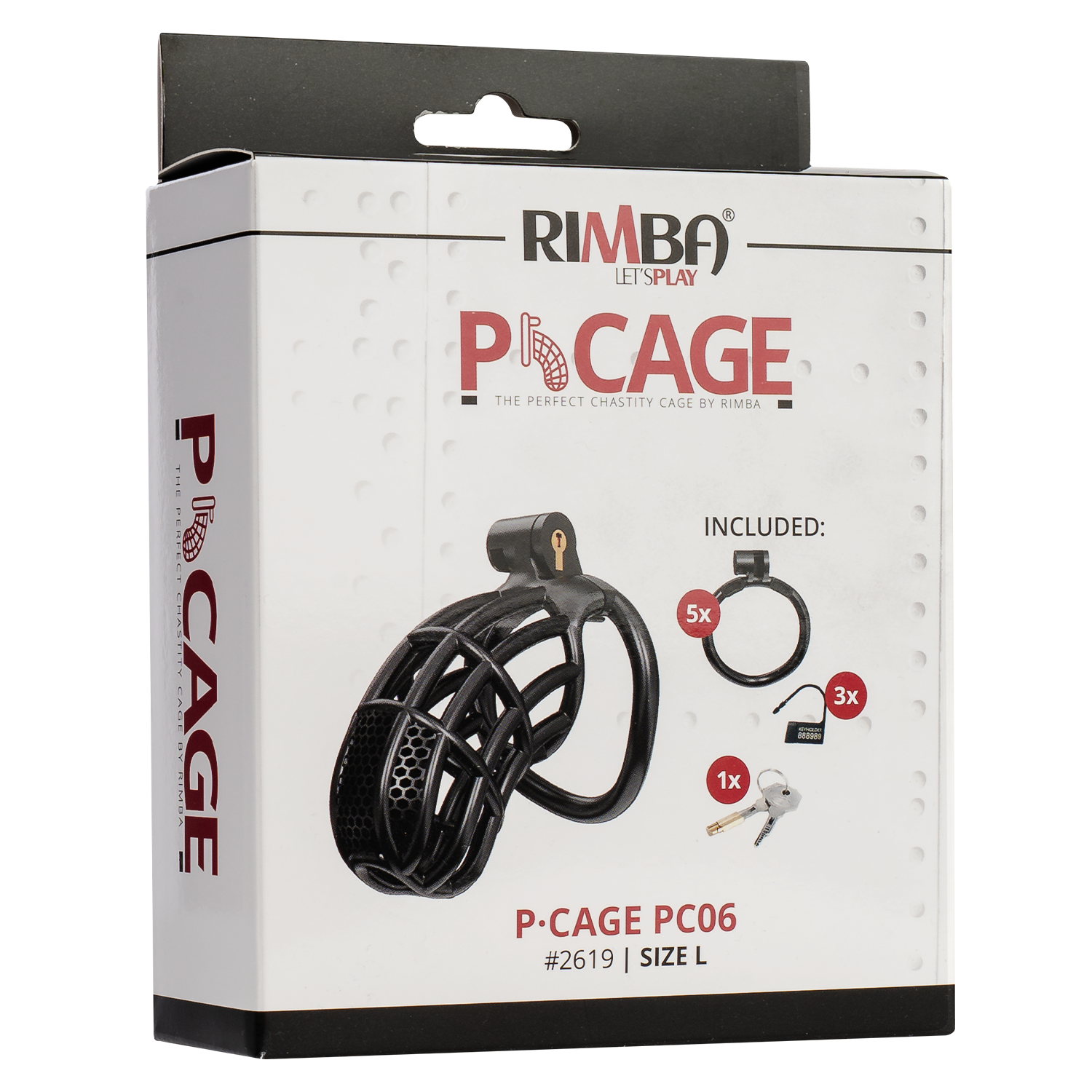 3: Rimba P-Cage - P-Cage PC06 - Peniskäfig Größe L - Schwarz