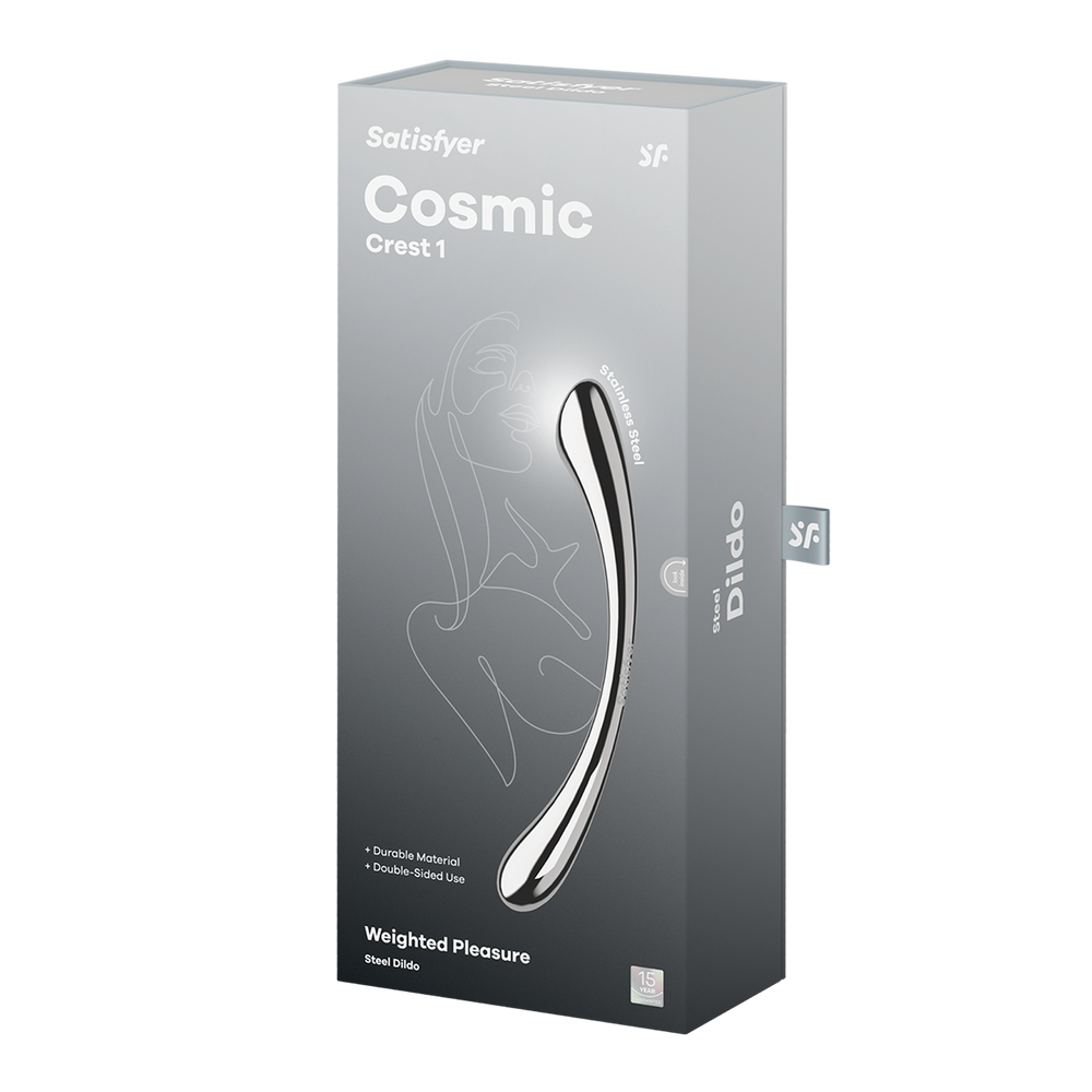 6: Satisfyer - Cosmic Crest 1 - Edelstahldildo