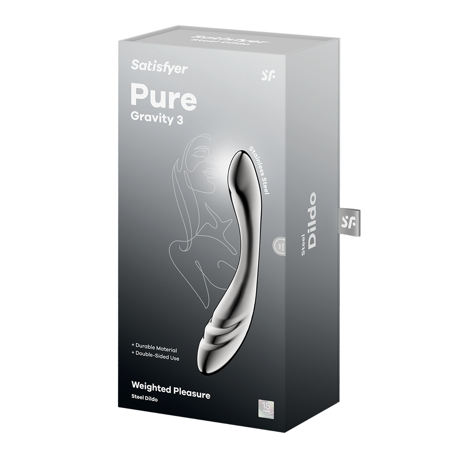 5: Satisfyer - Pure Gravity 3 – Edelstahldildo