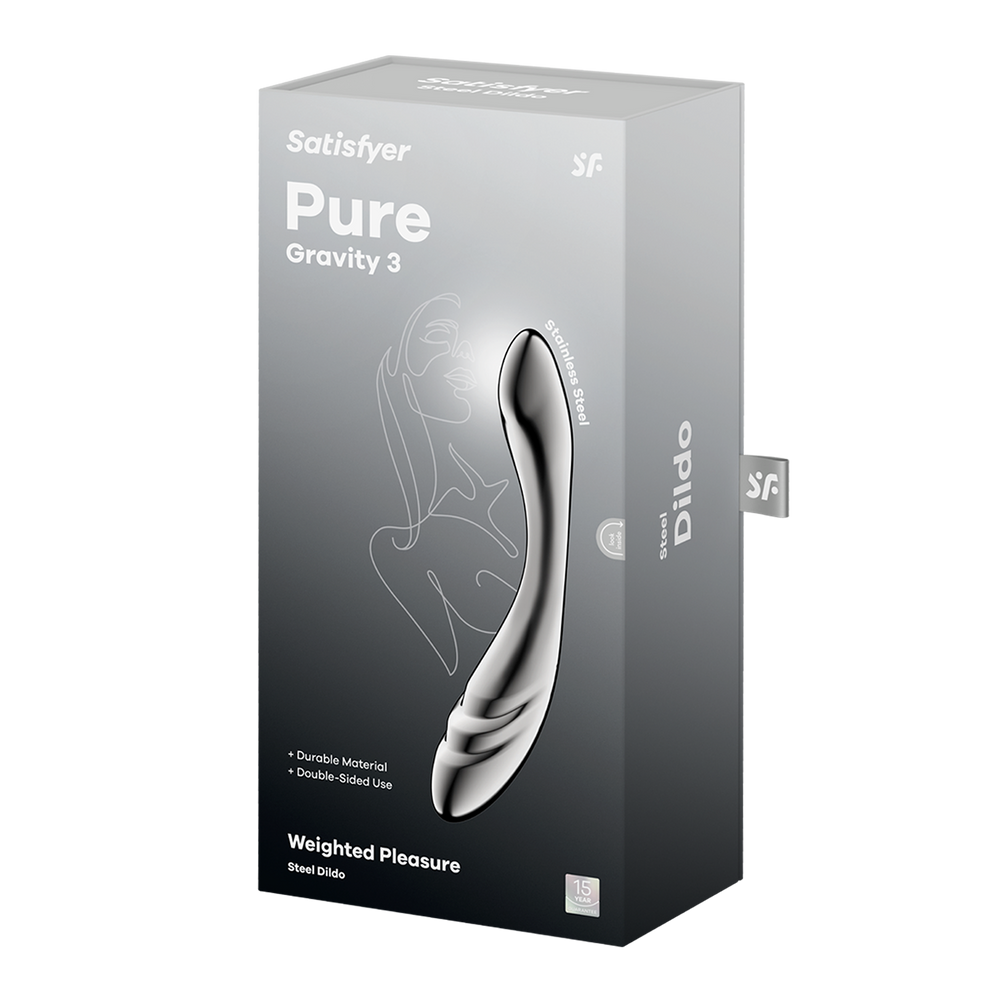 Satisfyer - Pure Gravity 3 – Edelstahldildo