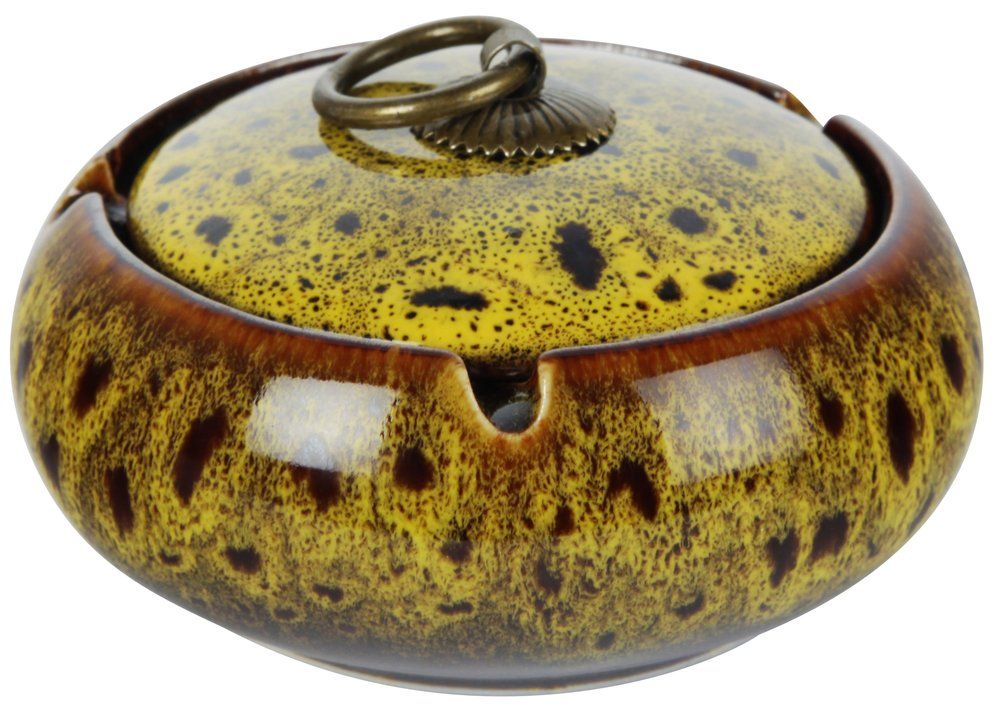 6 x Keramik Aschenbecher Oriental, Assortiert