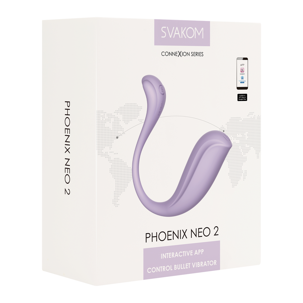 2: SVAKOM - Phoenix Neo 2 - Interaktiver Bullet-Vibrator mit App-Steuerung - Lila