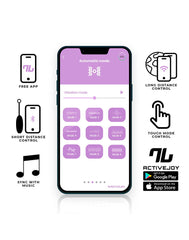 IY - Vibrierendes Ei mit App. - Blau/Violett
