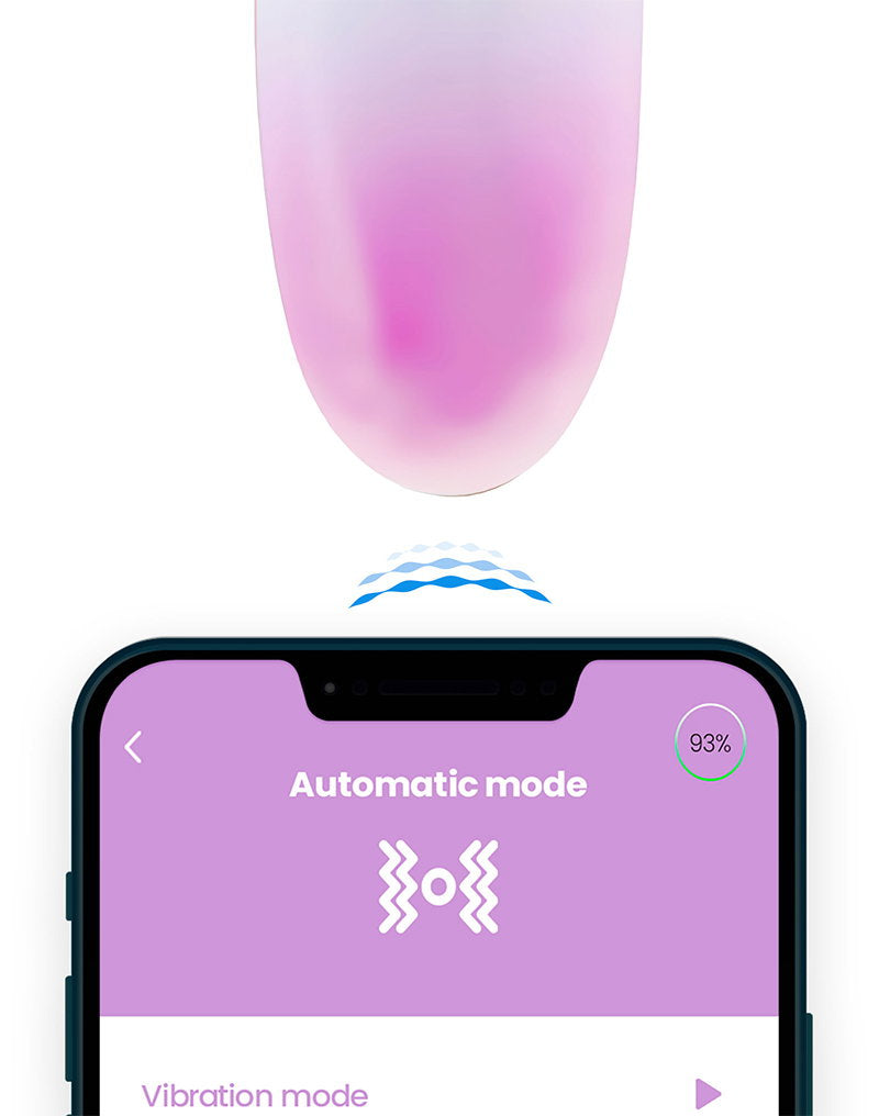 IY - Vibrierendes Ei mit App. - Blau/Violett