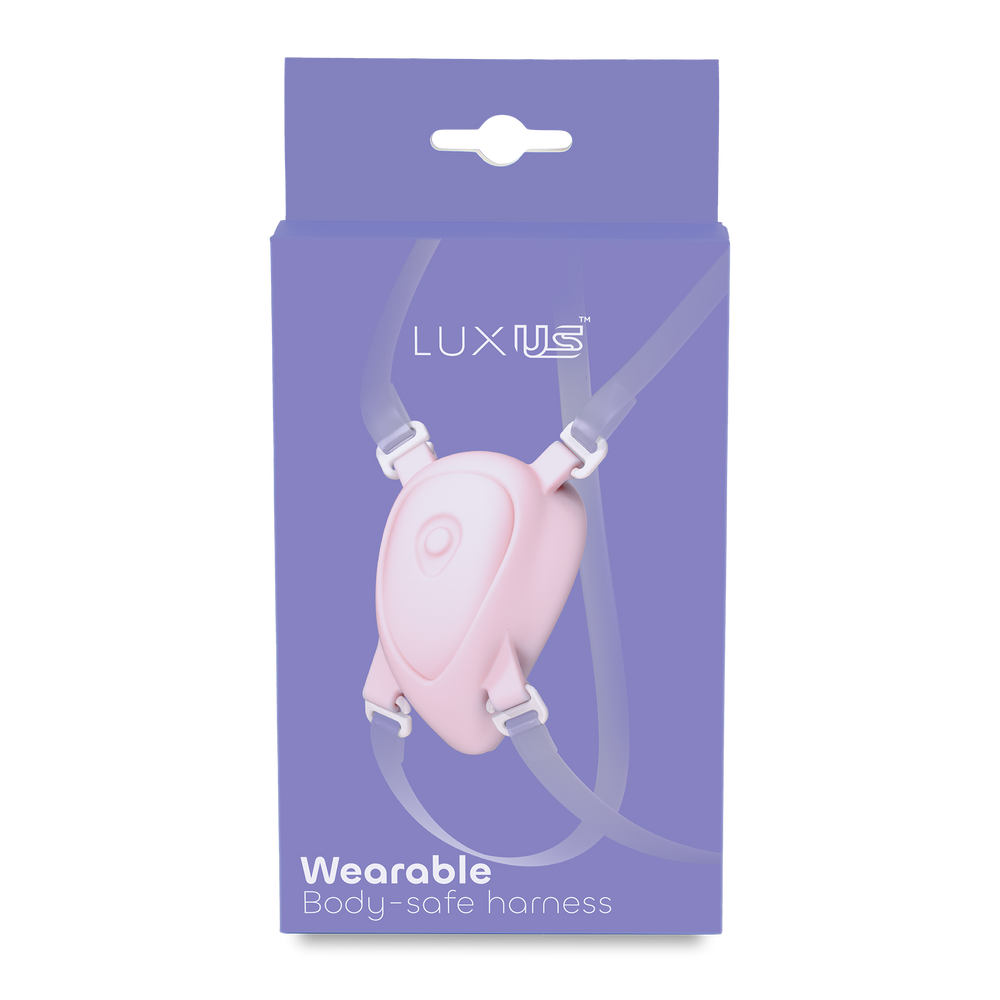 LUXUS – Luxus Tragbares Harness – Transparent/Pink