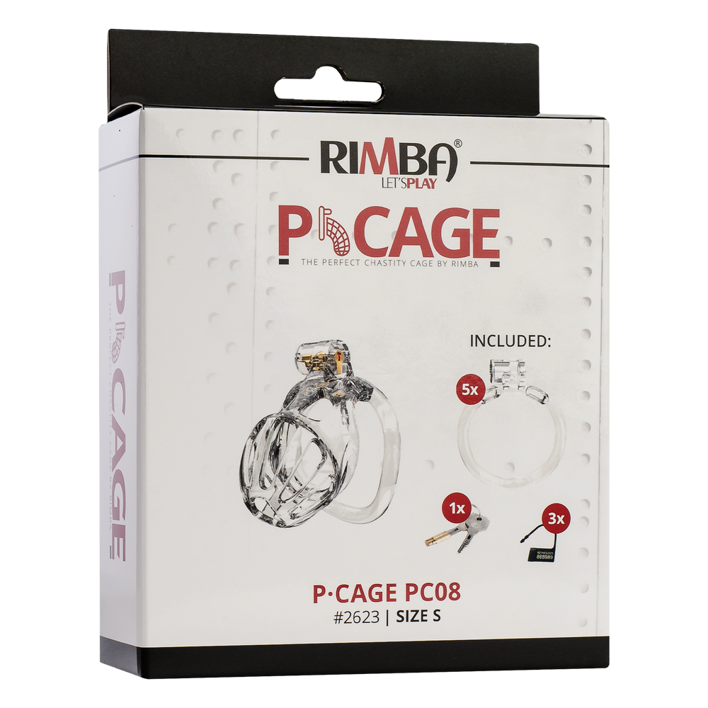3: Rimba P-Cage - P-Cage PC08 - Peniskäfig Größe S - Transparent