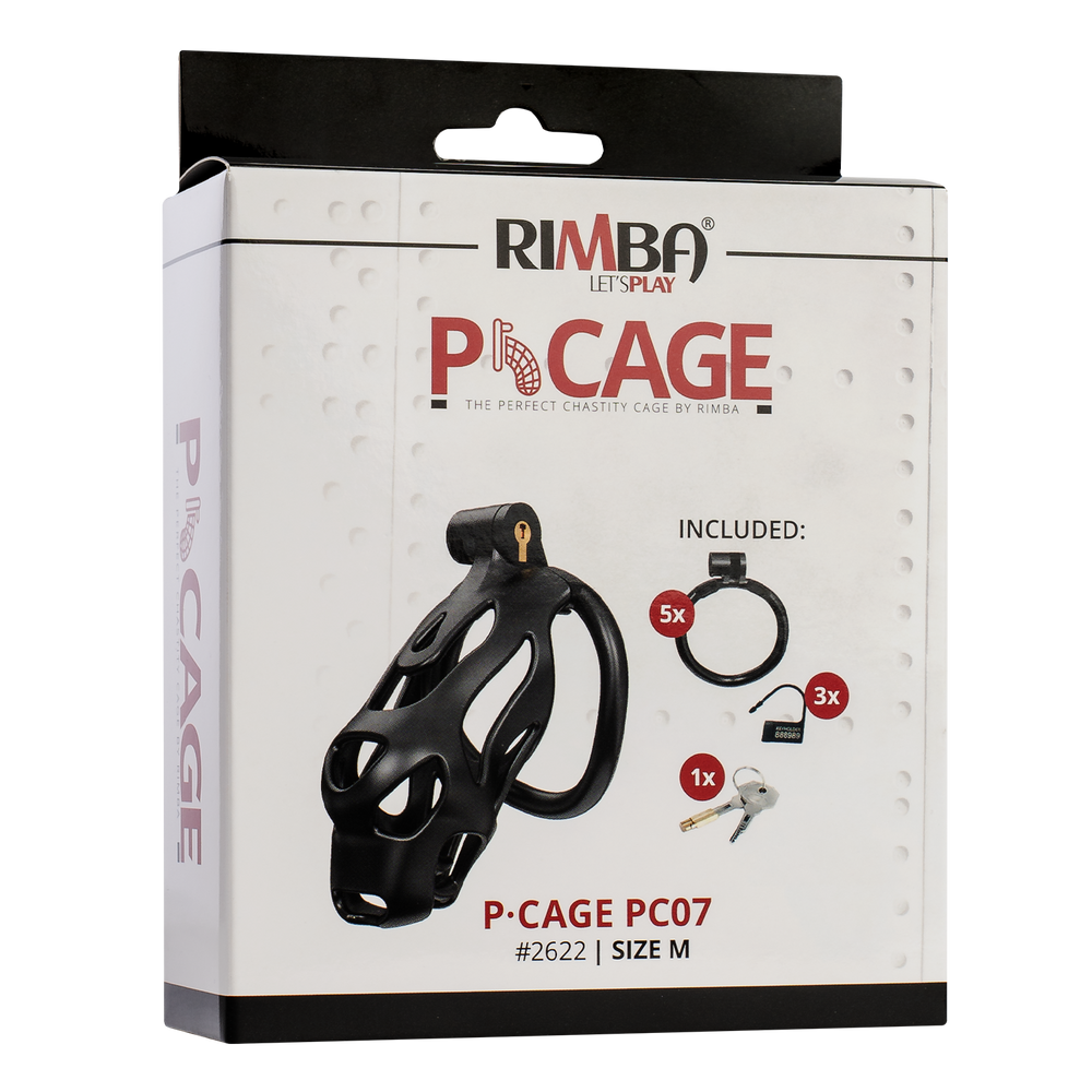 3: Rimba P-Cage - P-Cage PC07 - Peniskäfig Größe M - Schwarz
