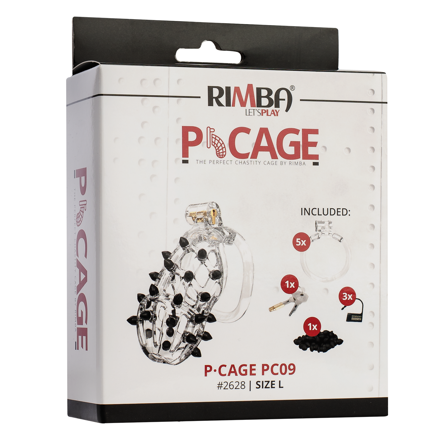 3: Rimba P-Cage - P-Cage PC09 - Peniskäfig Größe L - Transparent