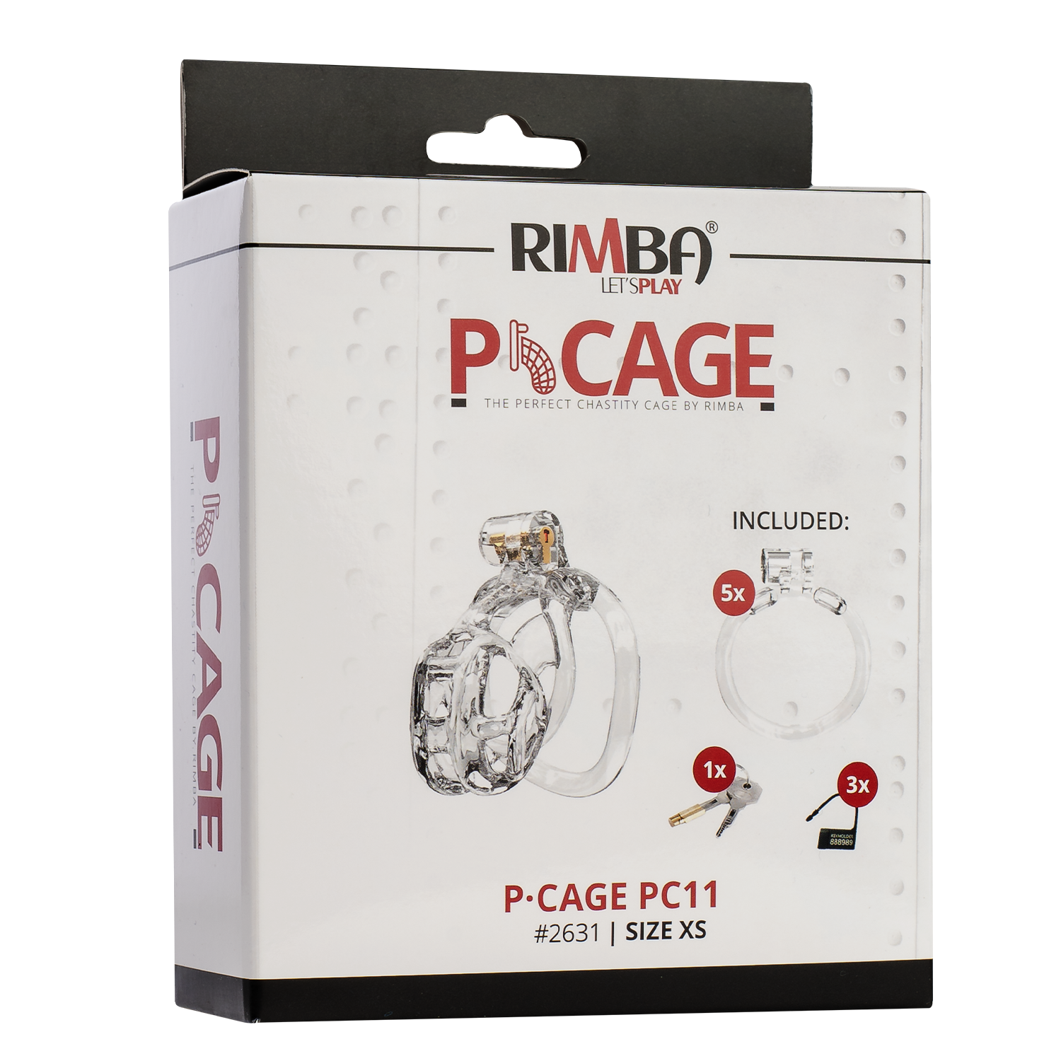 3: Rimba P-Cage - P- Cage PC11 - Peniskäfig Größe XS - Transparent