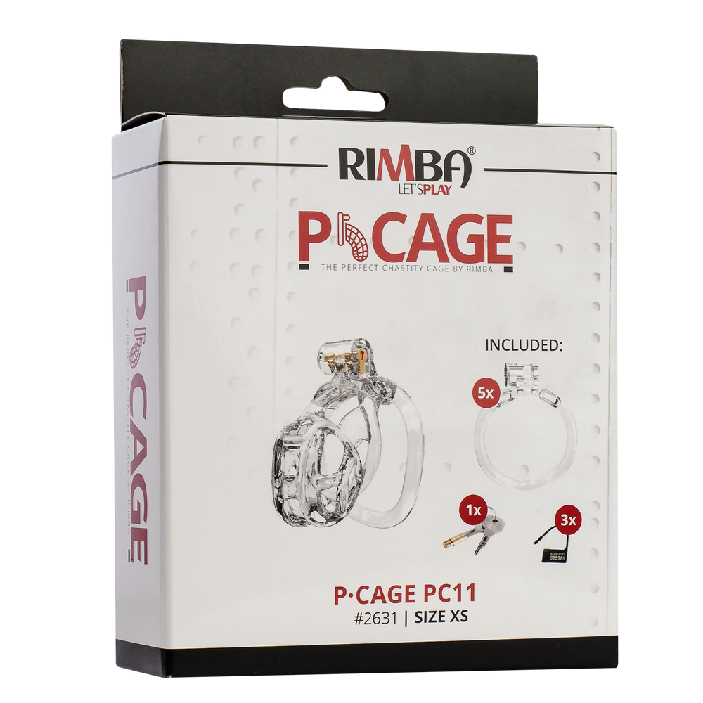 3: Rimba P-Cage - P- Cage PC11 - Peniskäfig Größe XS - Transparent