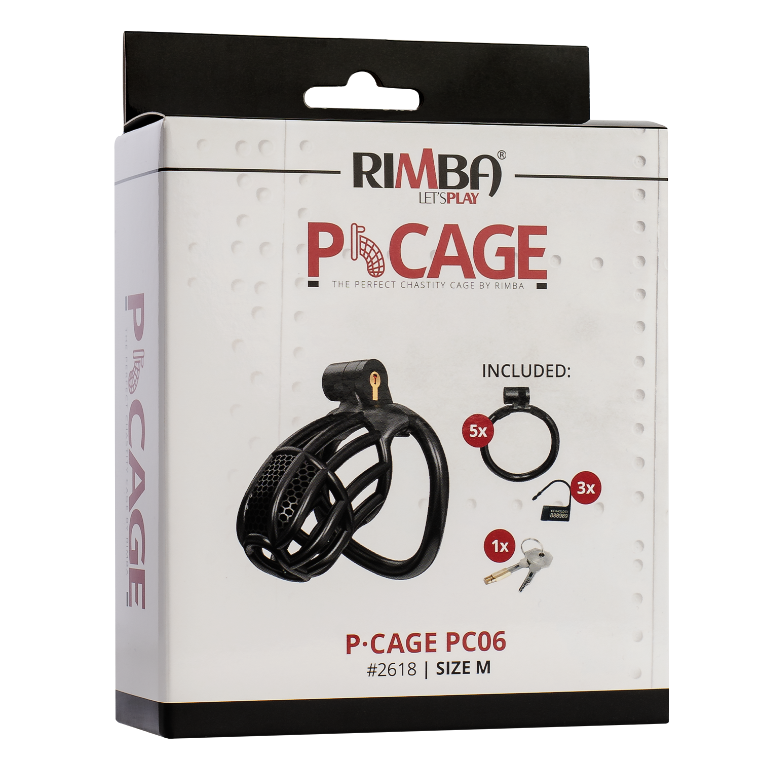Rimba P-Cage - P-Cage PC06 - Peniskäfig Größe M - Schwarz