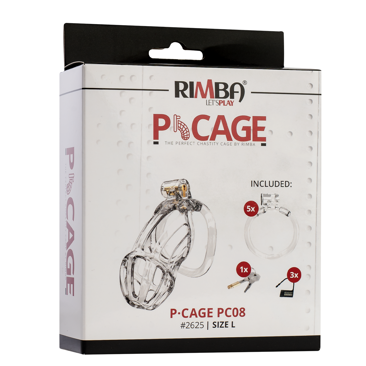 3: Rimba P-Cage - P-Cage PC08 - Peniskäfig Größe L - Transparent