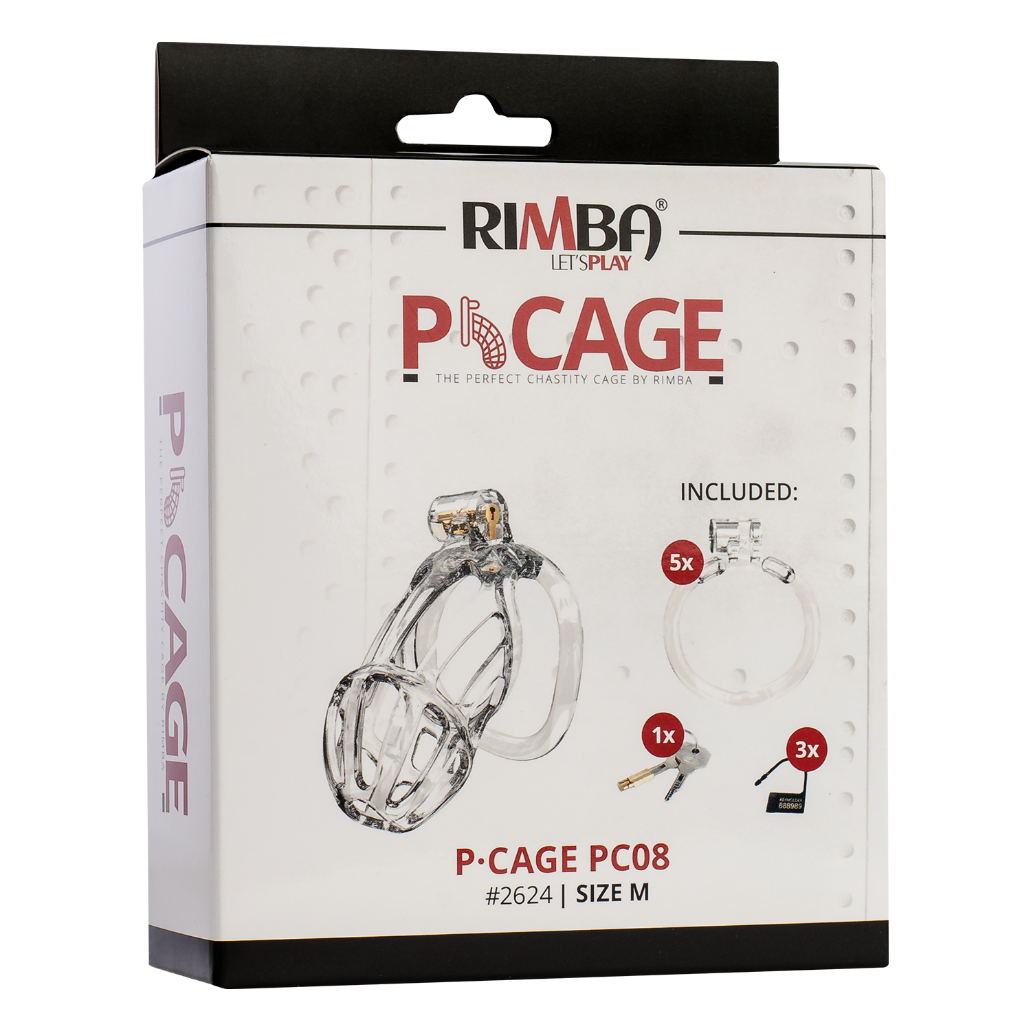 3: Rimba P-Cage - P-Cage PC08 - Peniskäfig Größe M - Transparent