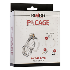 Rimba P-Cage - P-Cage PC08 - Peniskäfig Größe M - Transparent