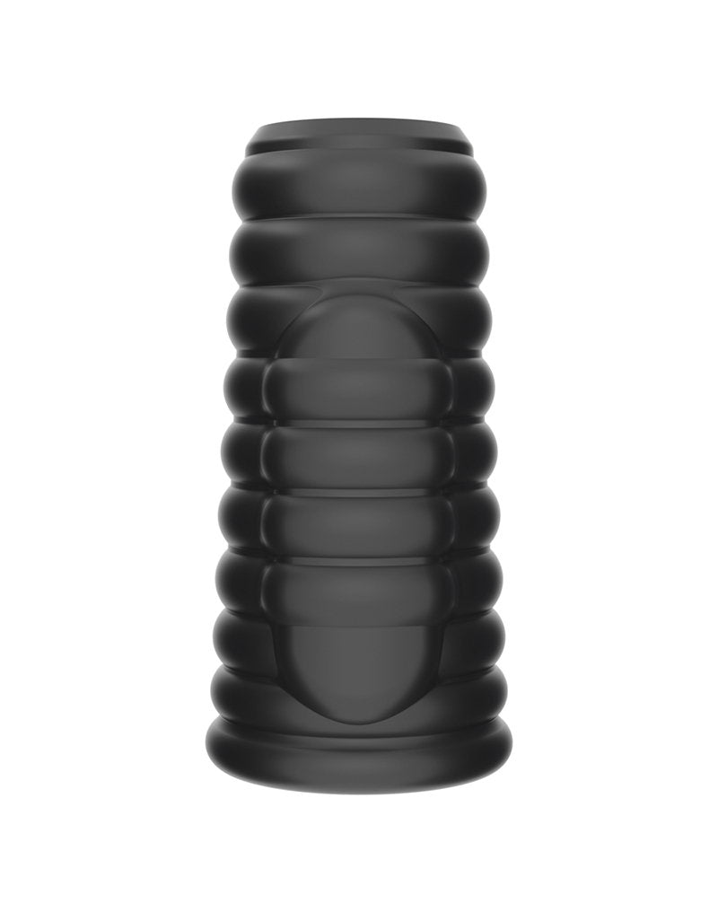 LoveToy - Wave Knights Ring - Vibrierende Penishülse (Ø 3,7 cm) - Schwarz