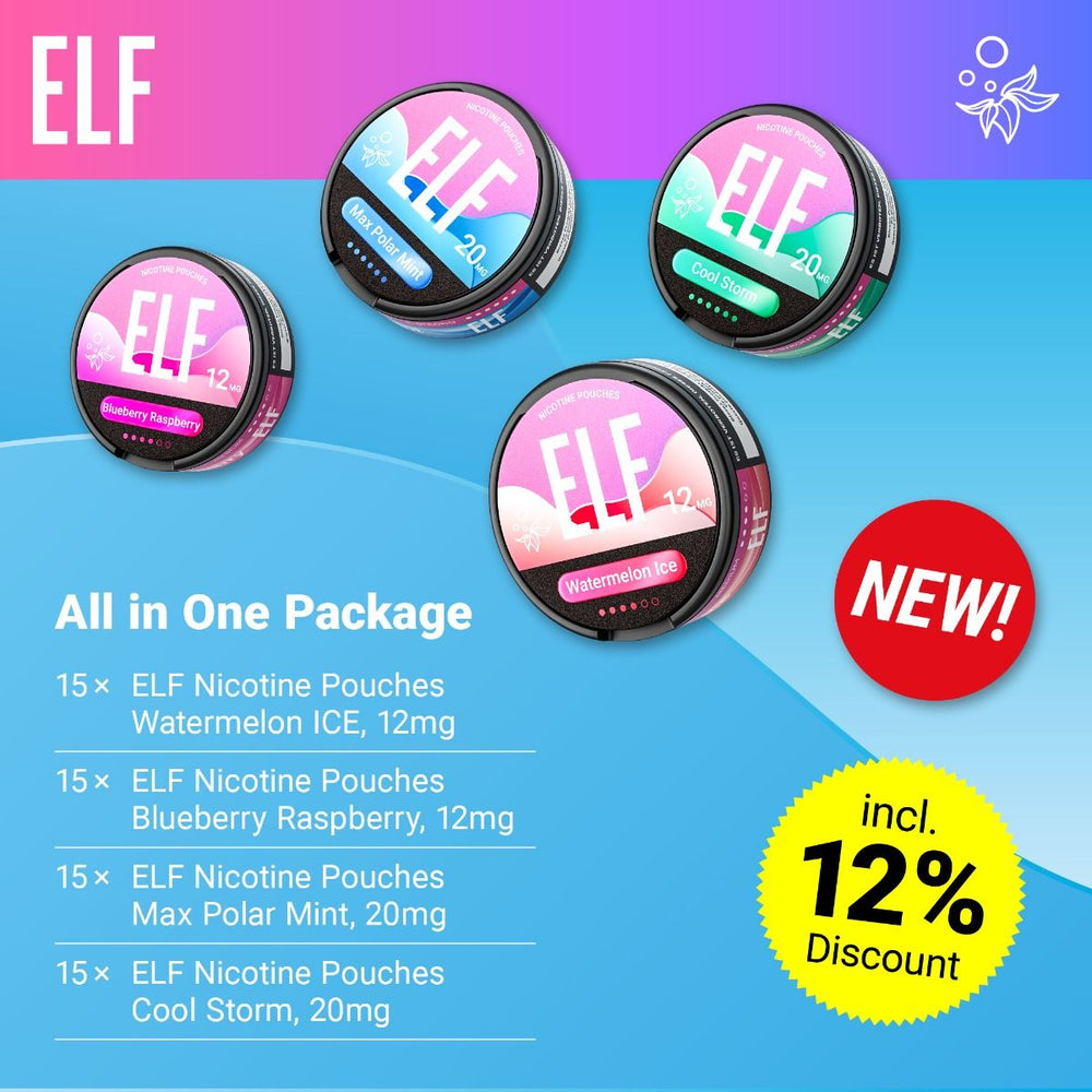 ELF Nicotine Pouches - All in One Package