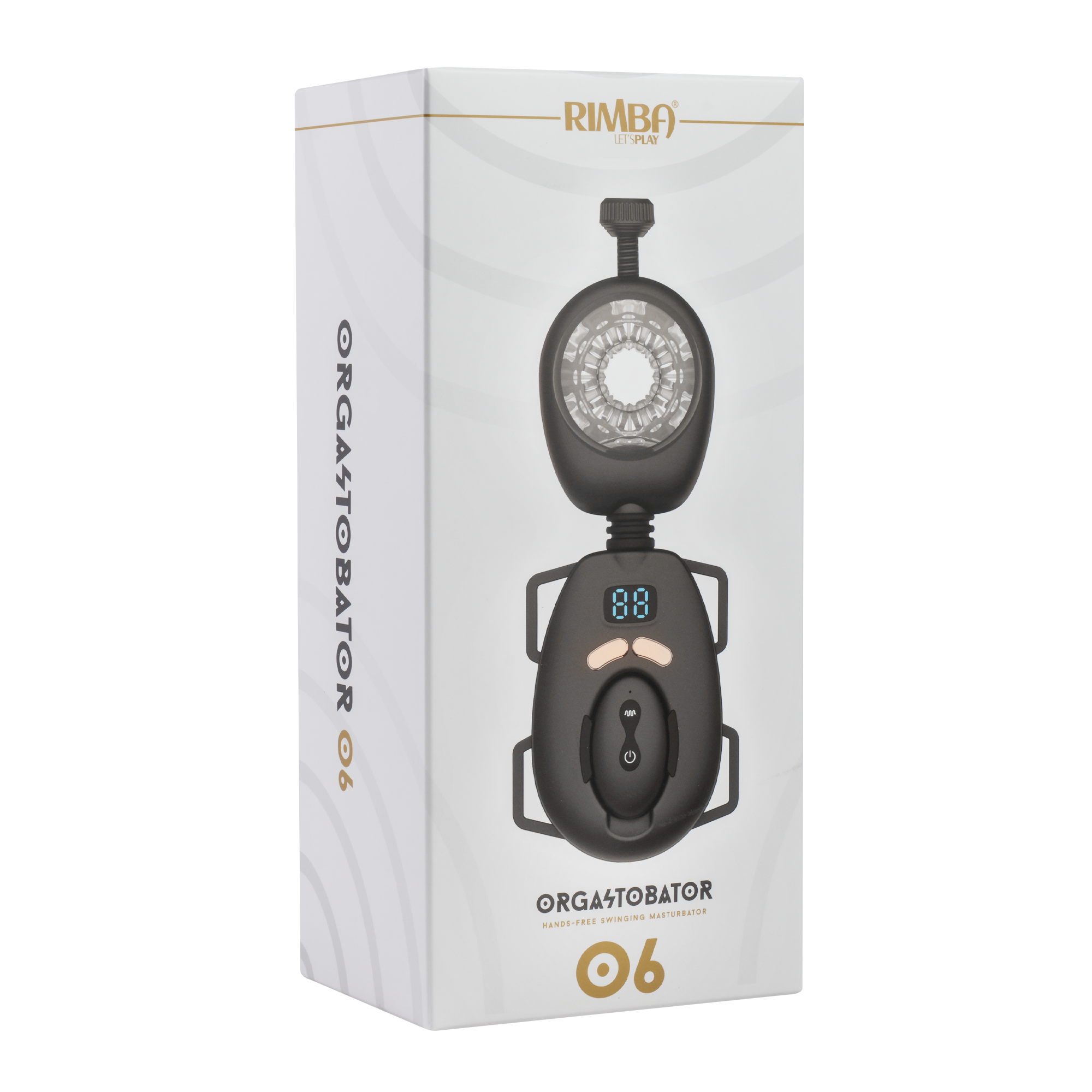 Rimba Toys – Orgastobator 06 – Masturbator für Männer mit Schwingfunktion – Schwarz