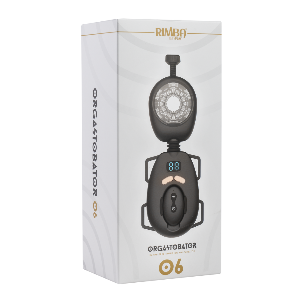 Rimba Toys – Orgastobator 06 – Masturbator für Männer mit Schwingfunktion – Schwarz
