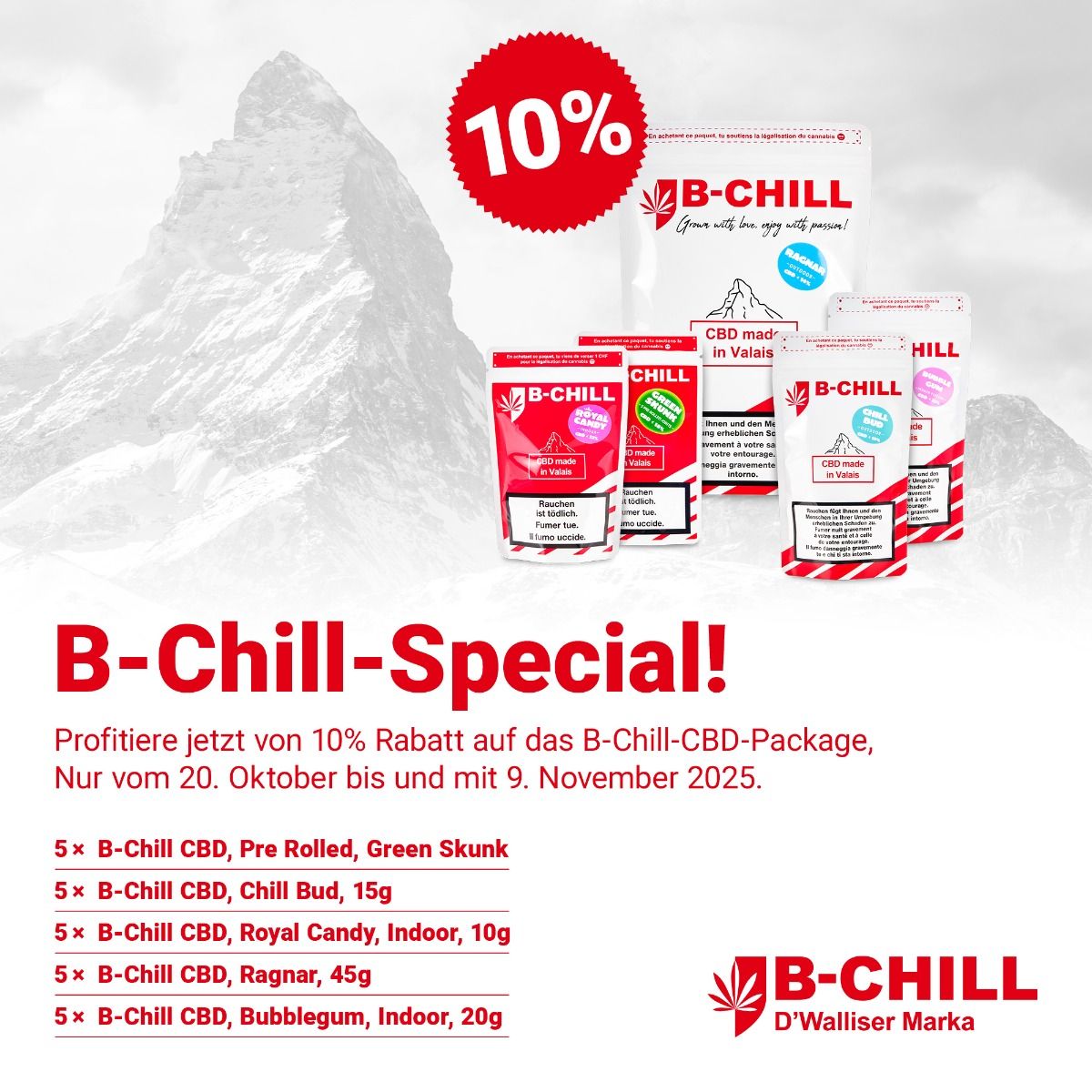 B-Chill - Aktionspackage